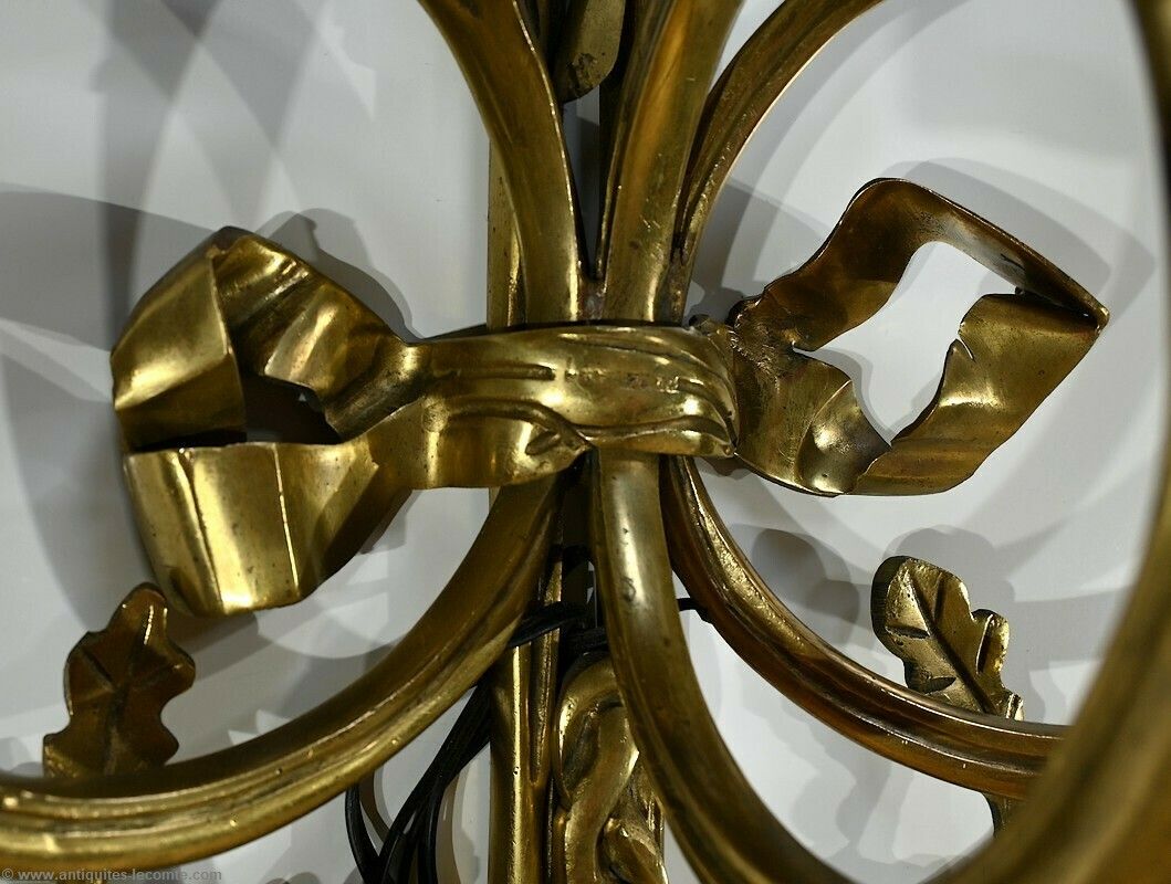 photo for sale Bronze Wall Lights, After C.Galle, Napoleon III Period – Mid 19th Century