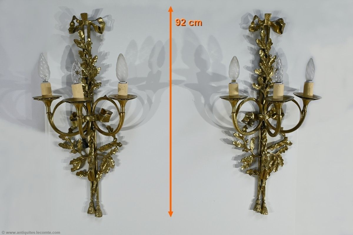 photo buy Bronze Wall Lights, After C.Galle, Napoleon III Period – Mid 19th Century