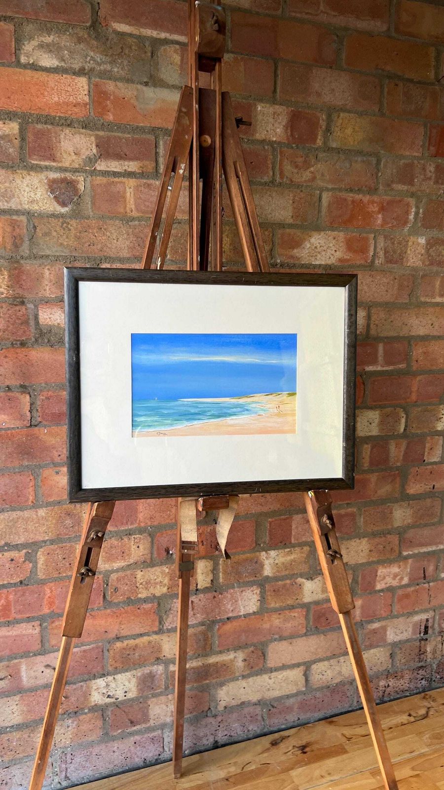 photo for sale Original Signed And Framed Acrylic Seascape Painting By C. J. Smith