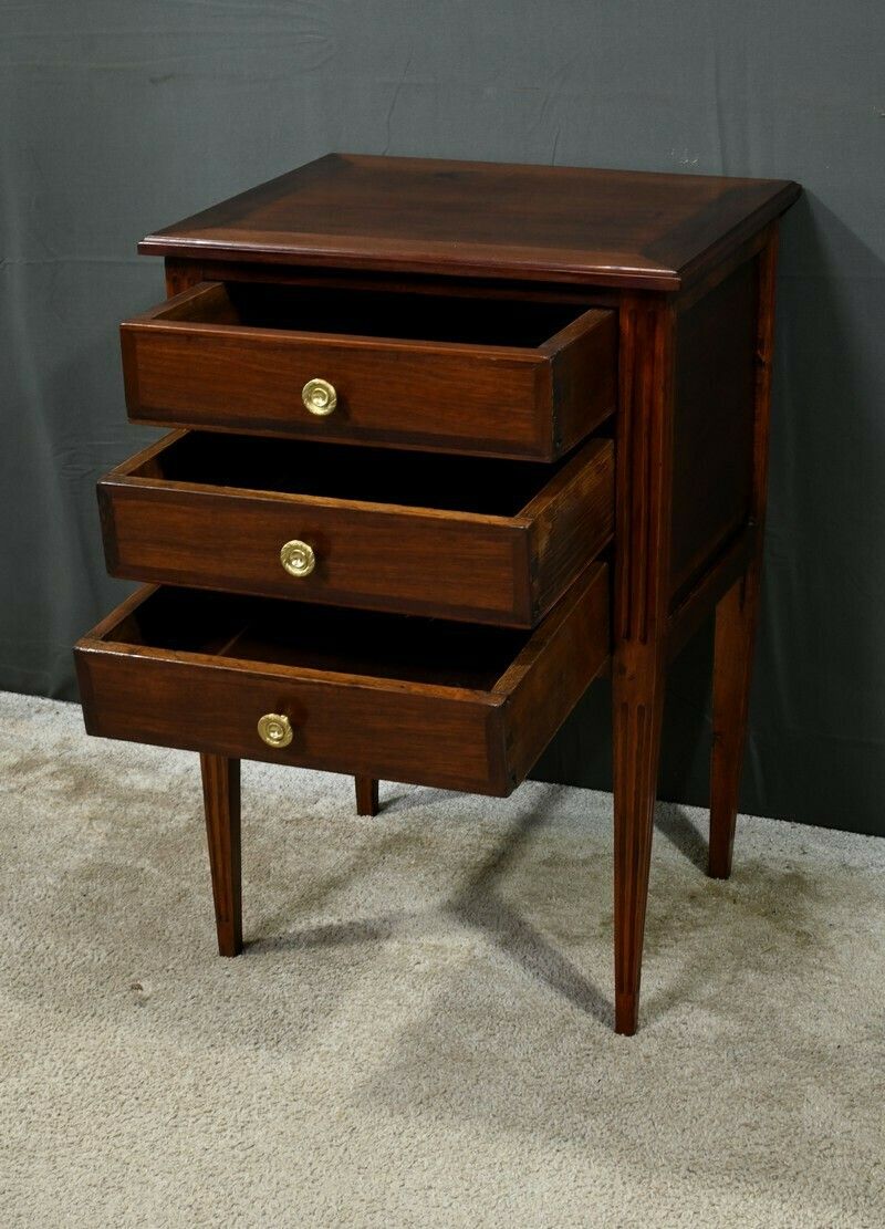 photo vintage Mahogany Chiffonier, Louis XVI Period – Late 18th Century