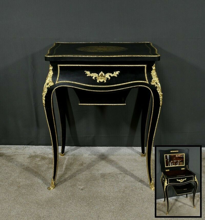 Blackened Pearwood Worker, Napoleon III Period – Mid 19th Century