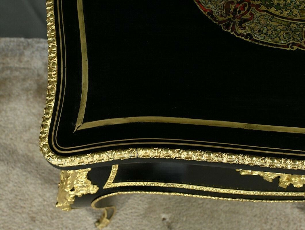 photo furniture Blackened Pearwood Worker, Napoleon III Period – Mid 19th Century