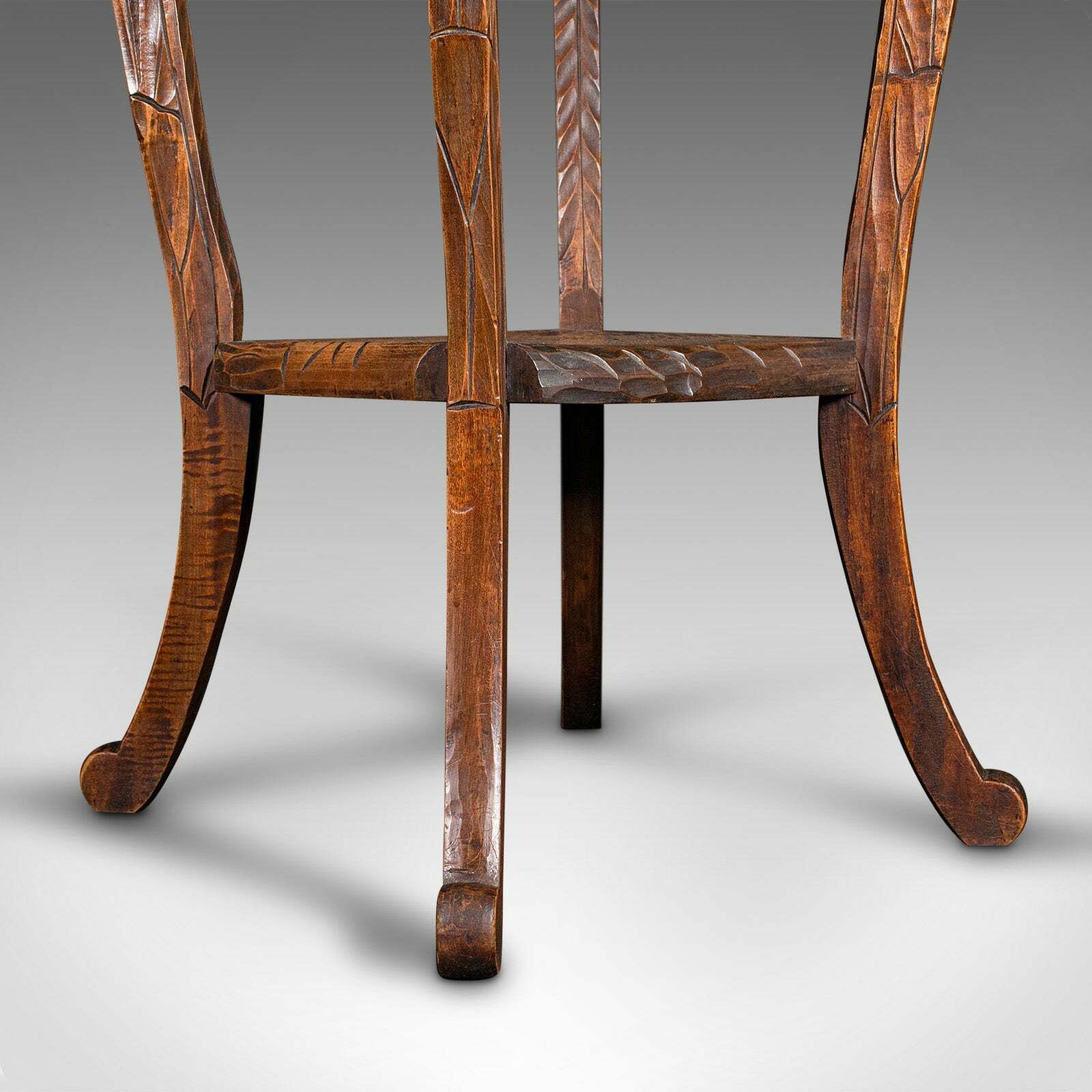 photo for sale Antique Side Table, Japanese, Lamp, Jardiniere Stand, Arts & Crafts, Edwardian