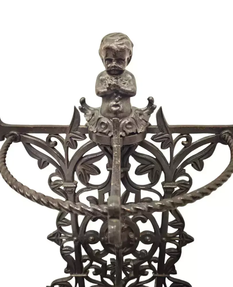 A Stunning 19th Century Cast Iron Umbrella Or Stick Stand photo for sale