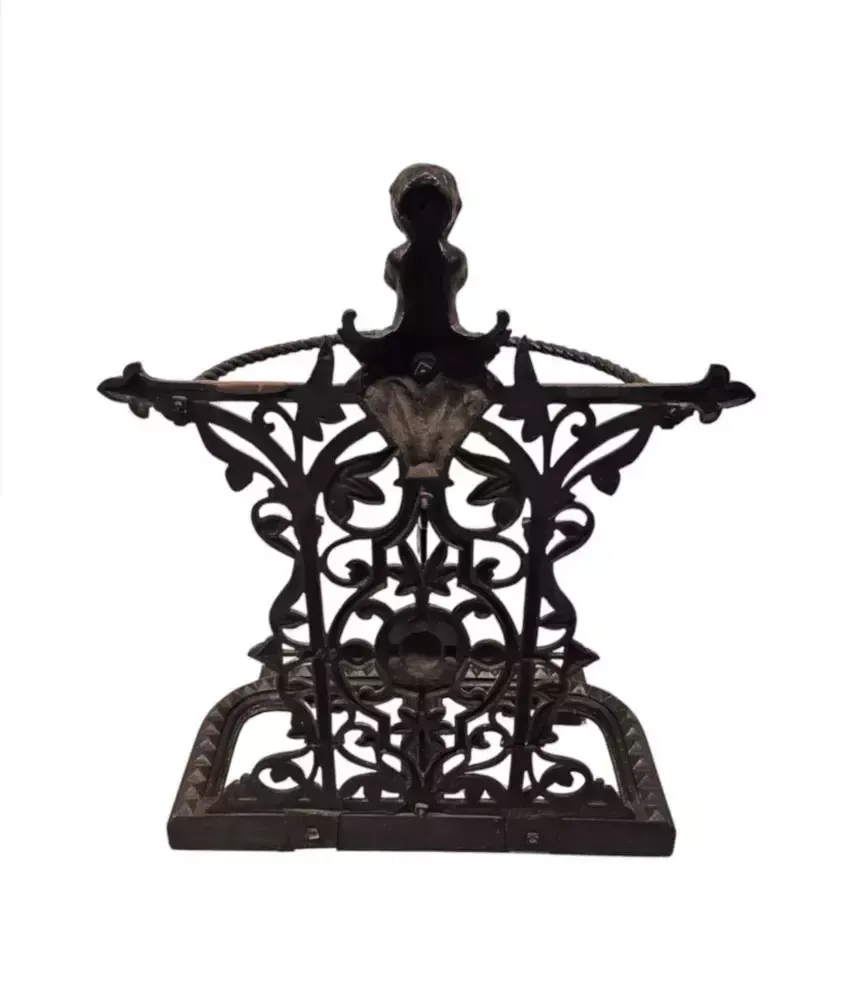 A Stunning 19th Century Cast Iron Umbrella Or Stick Stand photo vinterior