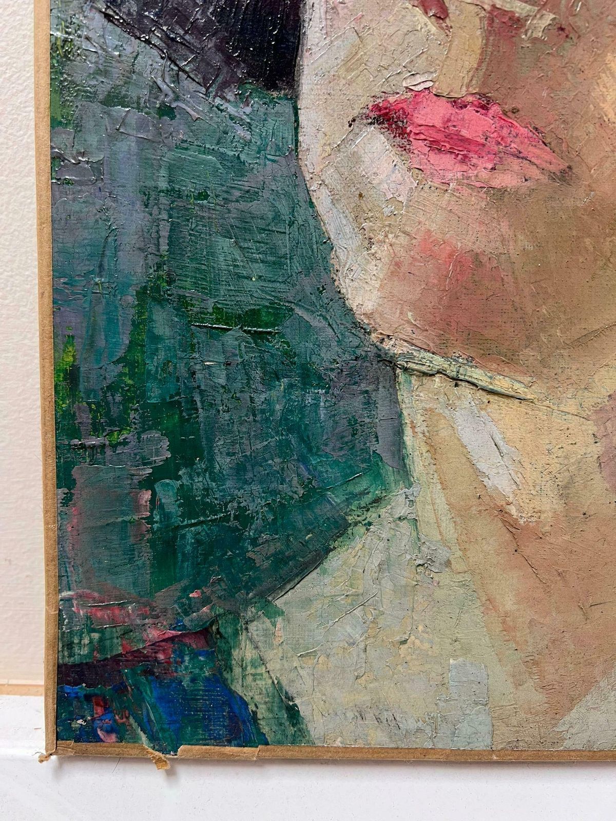 Jean Dulacfine Mid 20th Century French Post Impressionist Oil Painting Portrait Of Lady1950's photo for sale