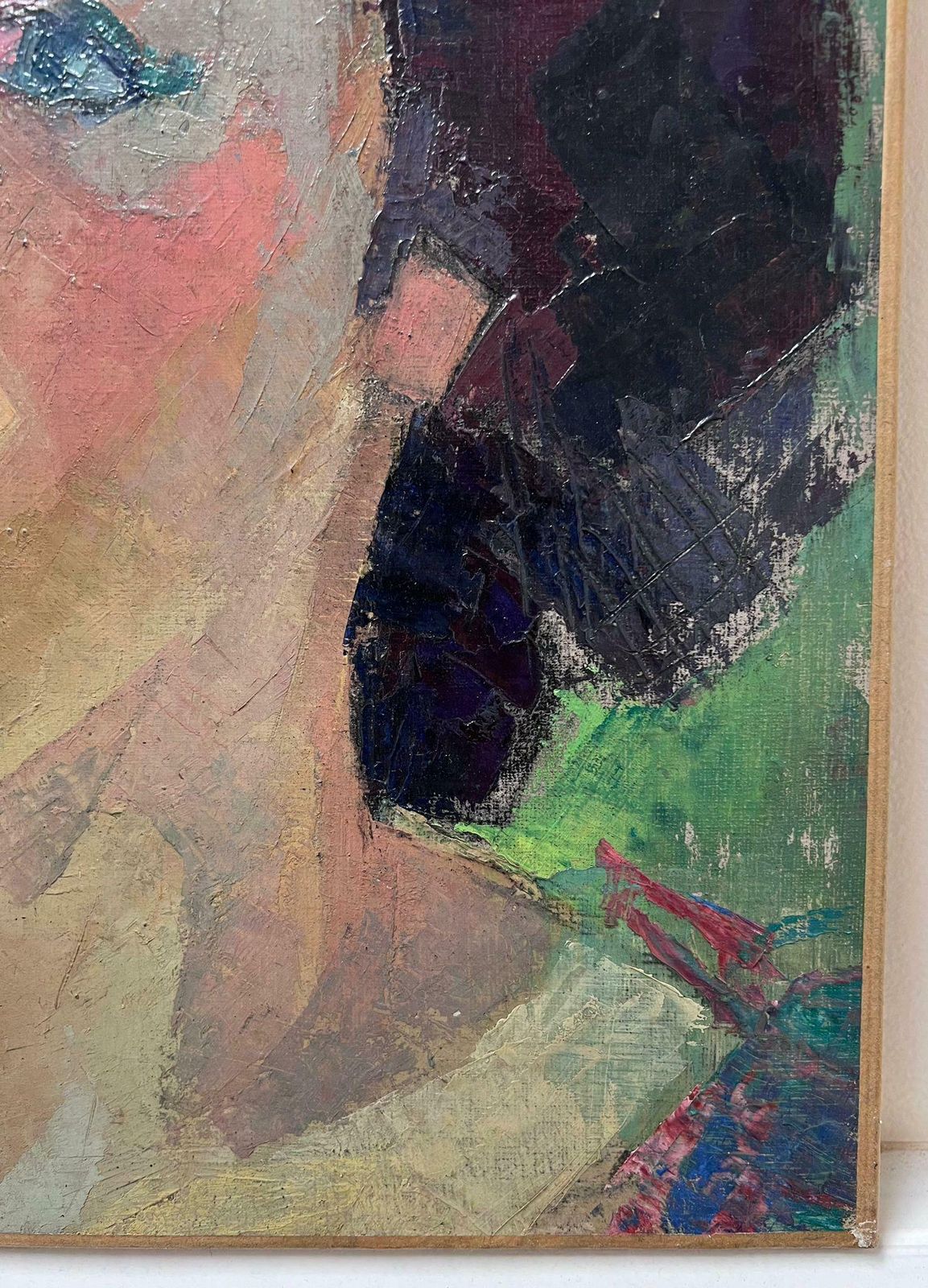 Jean Dulacfine Mid 20th Century French Post Impressionist Oil Painting Portrait Of Lady1950's photo Art