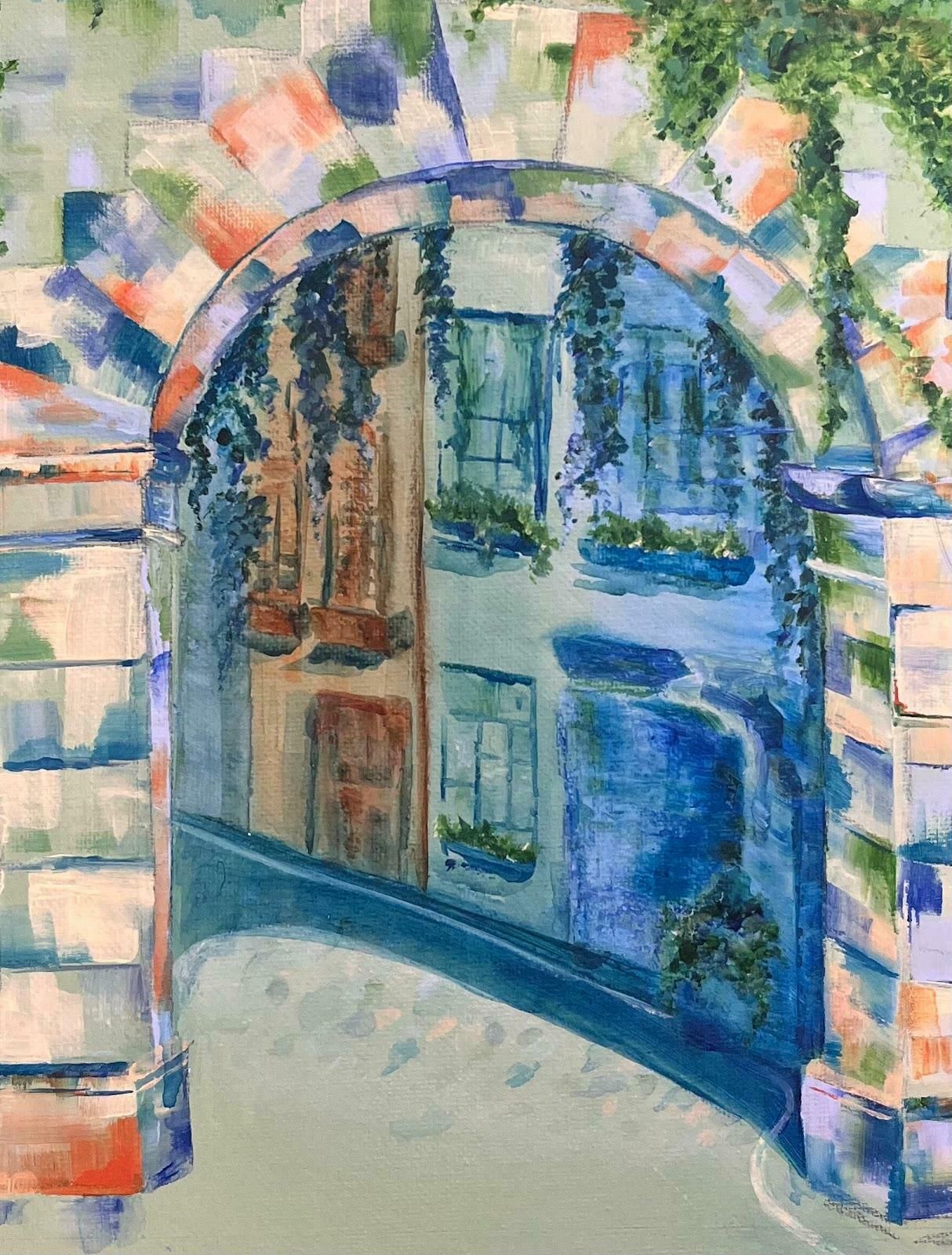Minty Ramseyarchway In South Kensington London Acrylic Contemporary British Painting2024 photo vinterior