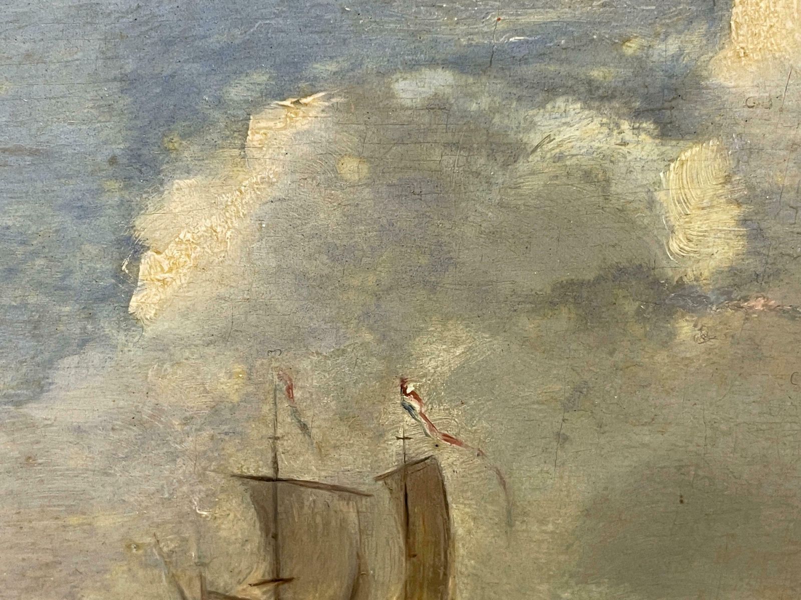 Art Dutch 18thshipping In Calm Waters, 18th Century Dutch Oil On Wood Panel, Man O War18th Century photo