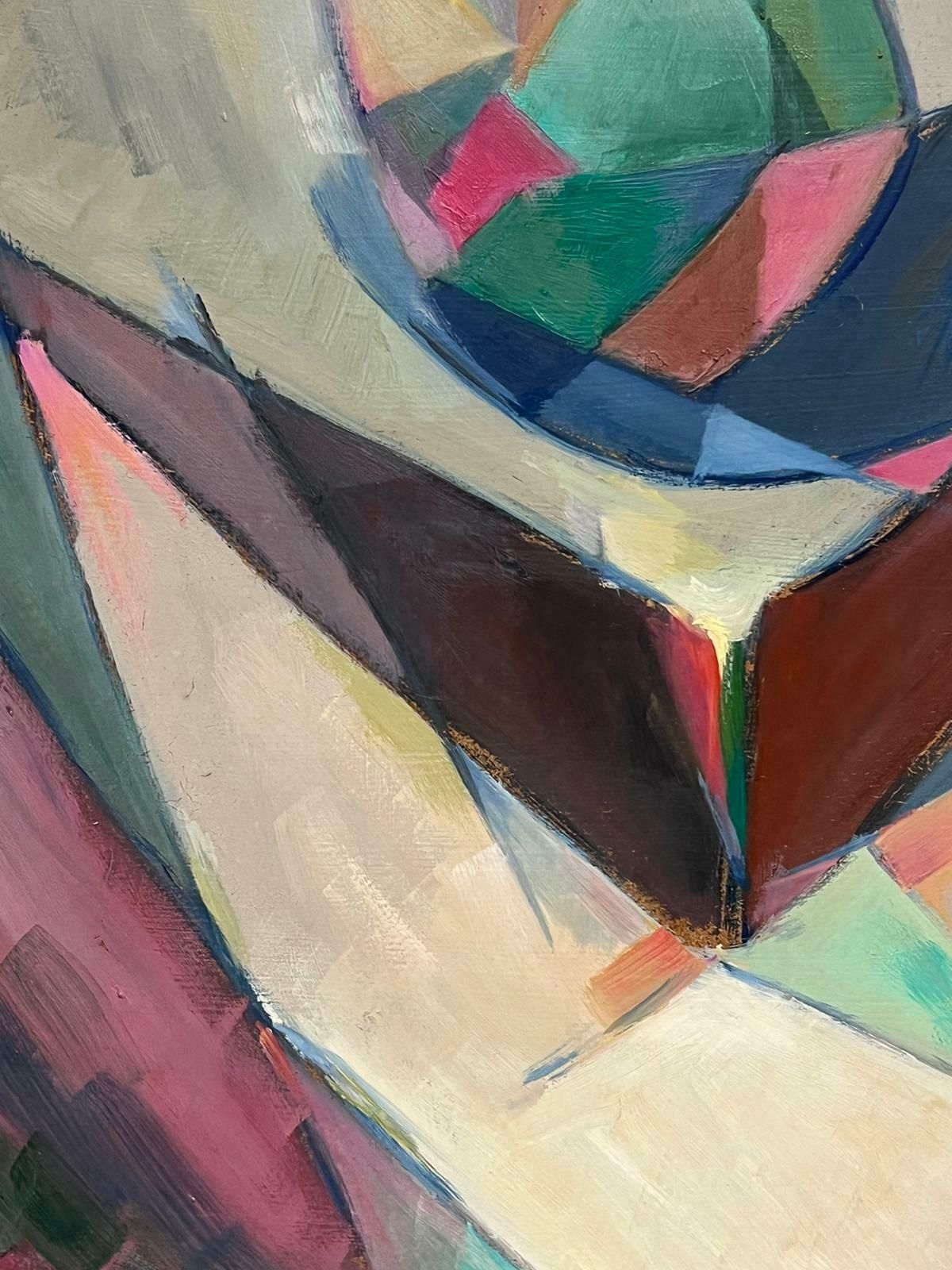 Paul Louis Bolot (French 1918 2003)20th Century French Cubist Still Life Oil Painting Apple Fruit1981 photo Art