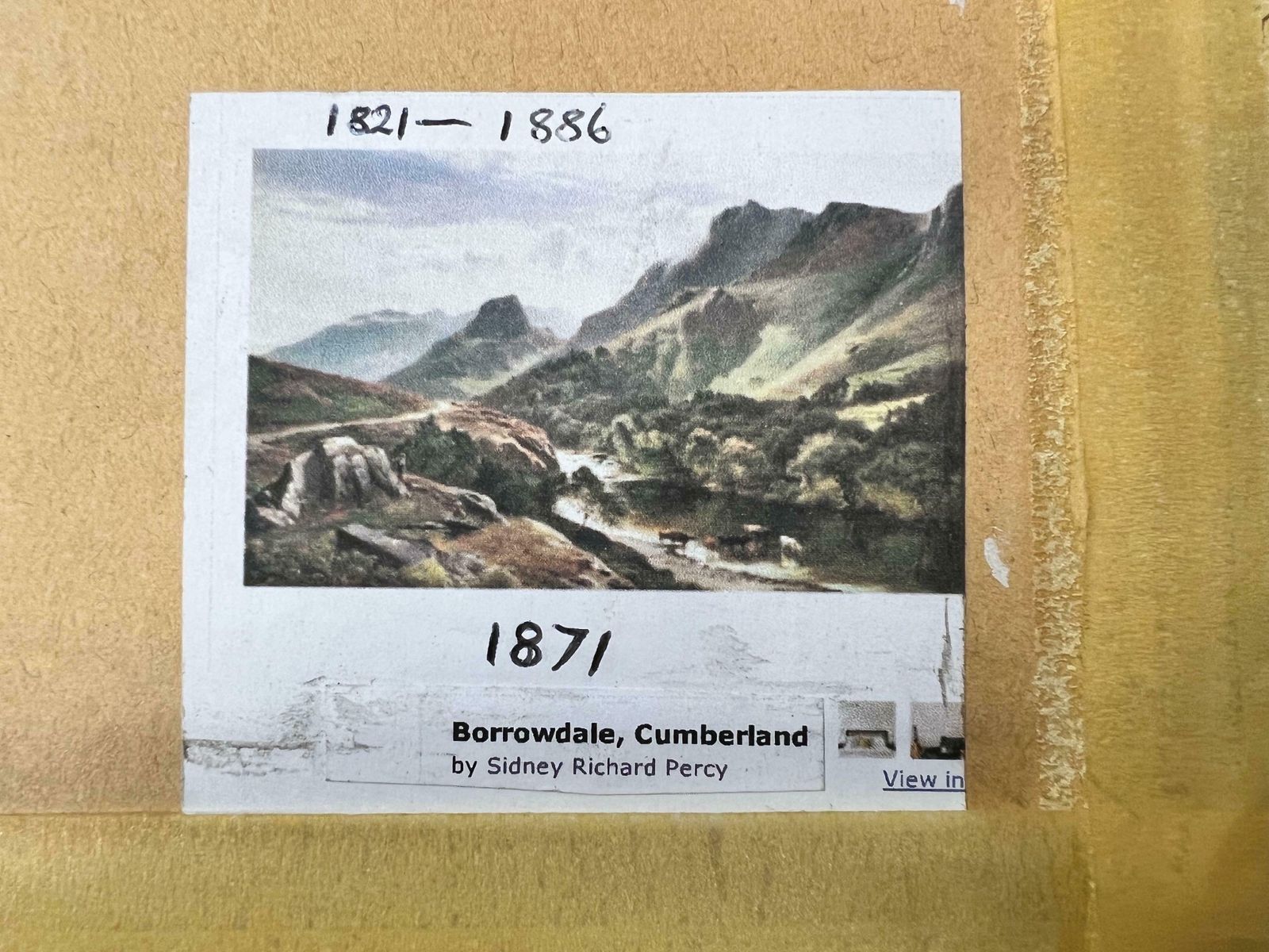 English Schoolbeautiful English Signed Oil Painting Majestic Hills Lake District Landscape photo 2052.0