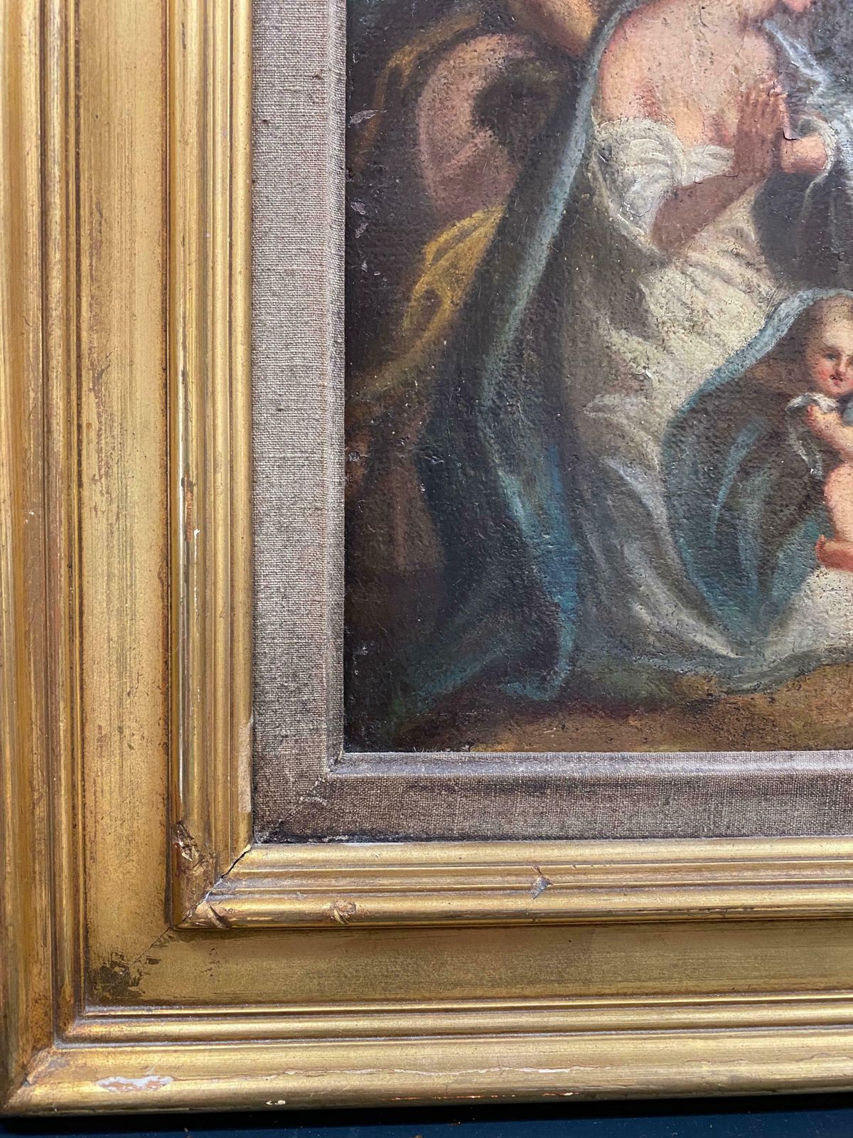 French Old Master18th/19th Century French Old Master Oil Christ Entering Jerusalem19th Century photo 1723.0