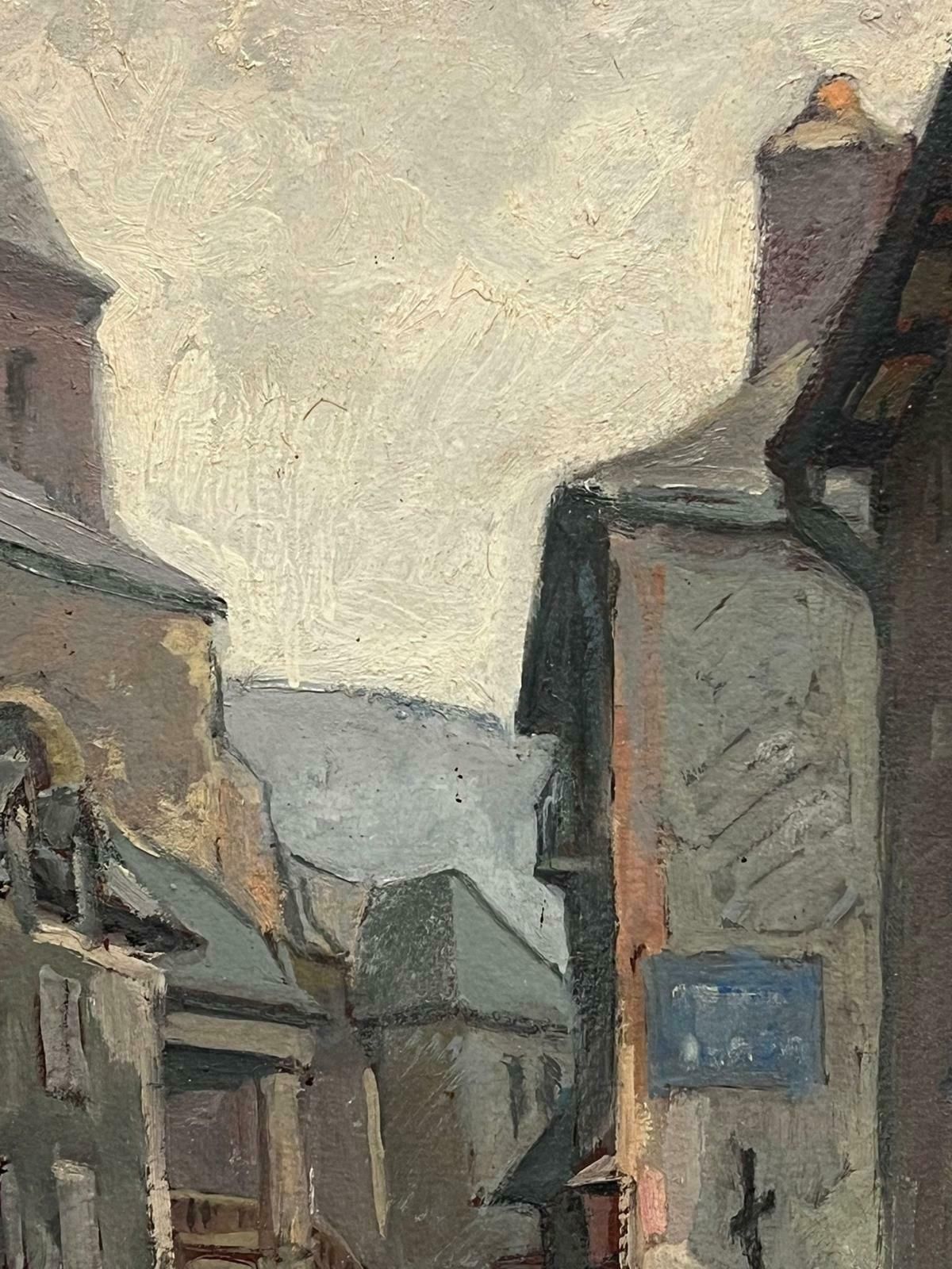 Henri Maurice Cahoursantique French Post Impressionist Signed Oil Old Provencal Village Street photo Art