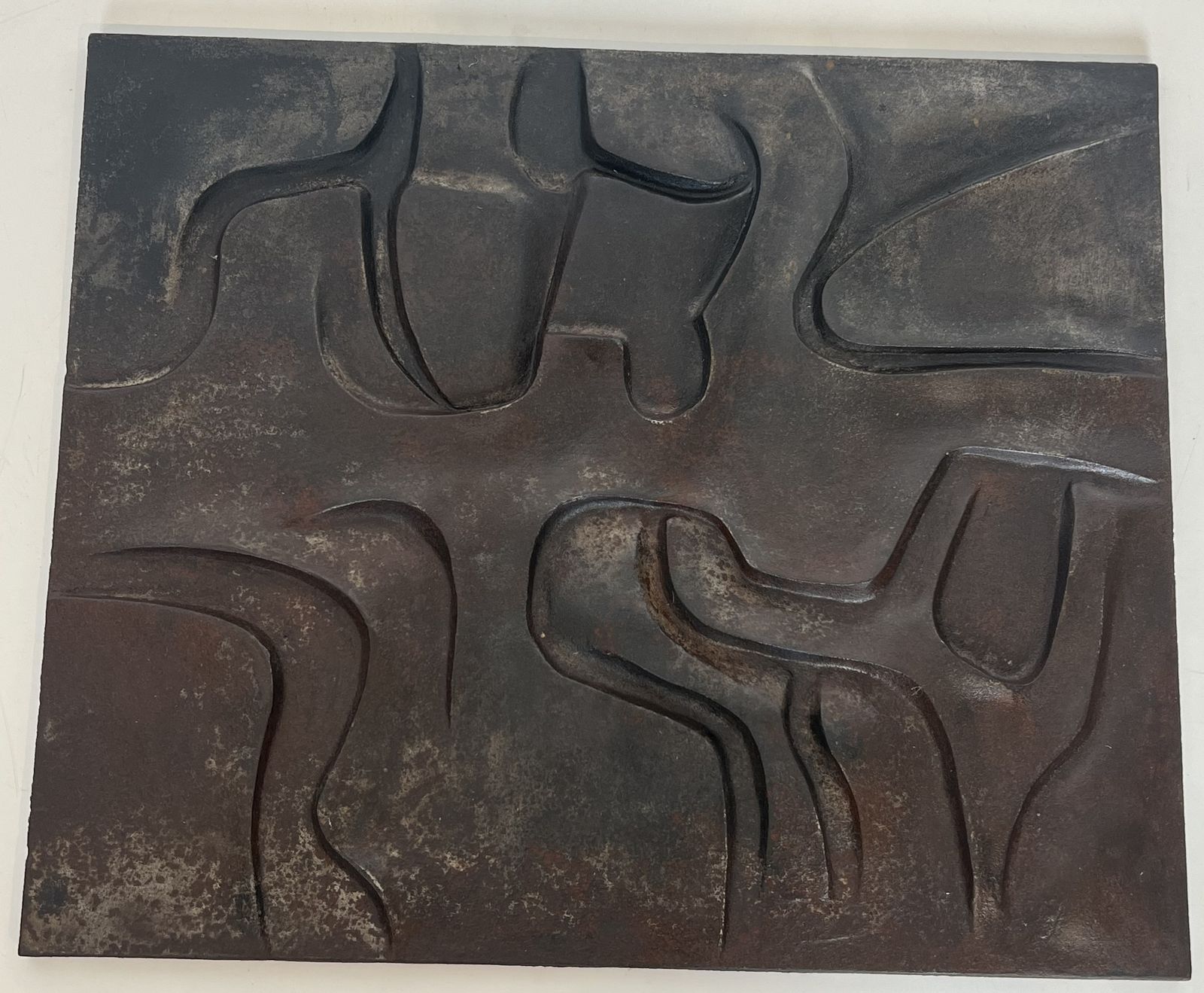 1250.0 Modernist Cast Iron Fireplace Plate photo