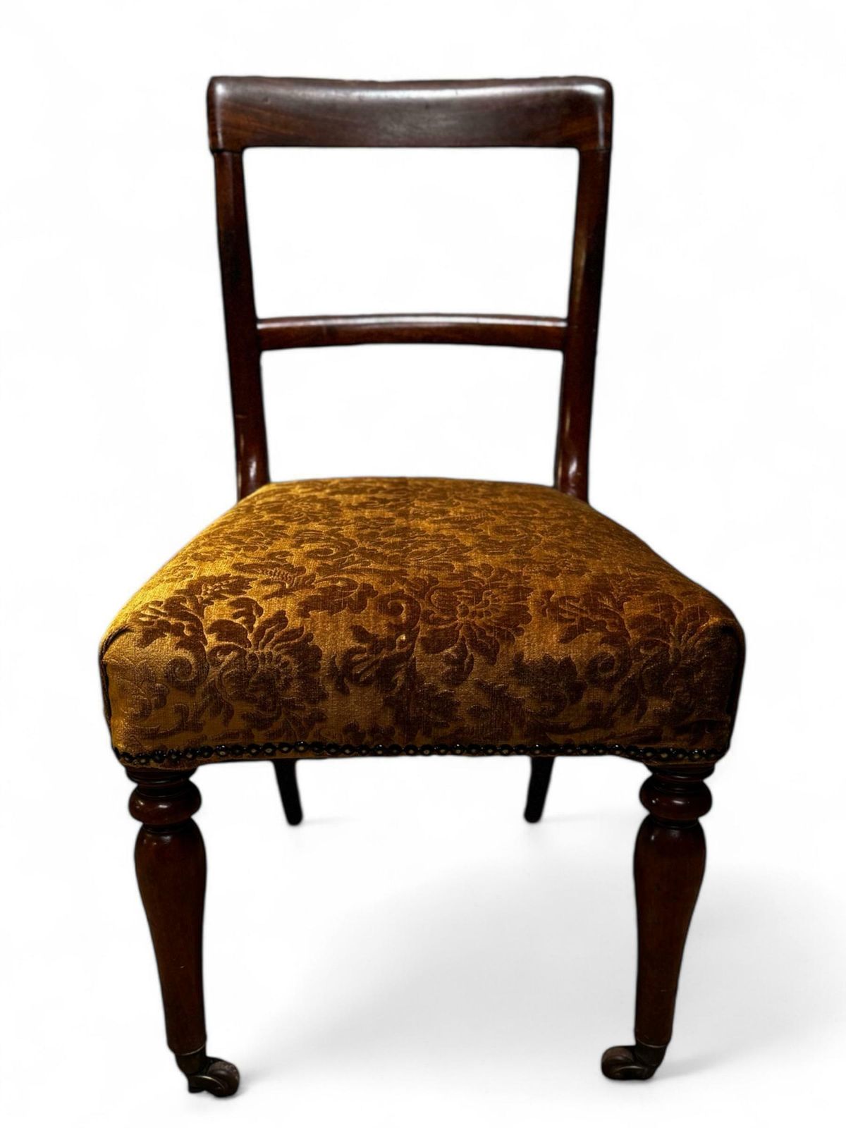 Antique Victorian Bedroom Chair / New Upholstery / C1860 photo for sale