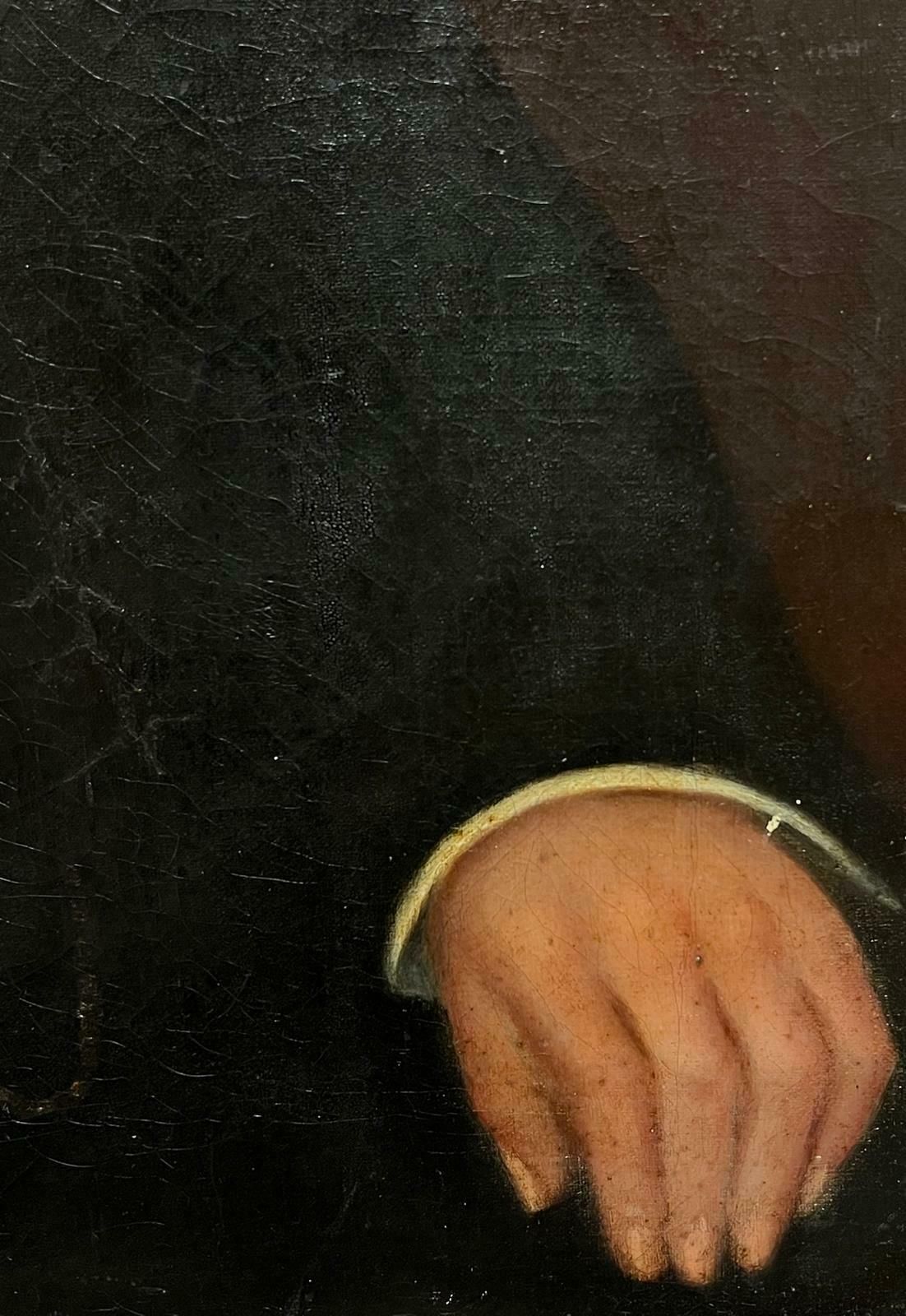 English Victorian Oil Portrait Of Gentleman With Cigar Large 19th Century British Oil Painting photo Art