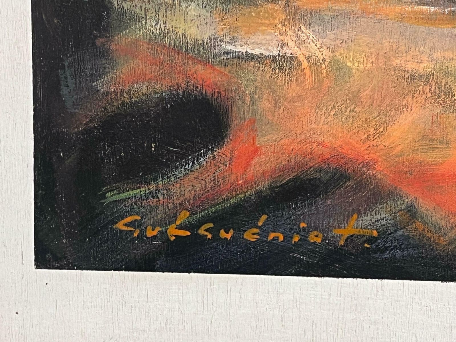 Gerard Guegueniatfrench Abstract Expressionist Signed Oil Blur Of Colors Sunset Coastal Sky photo 1077.0