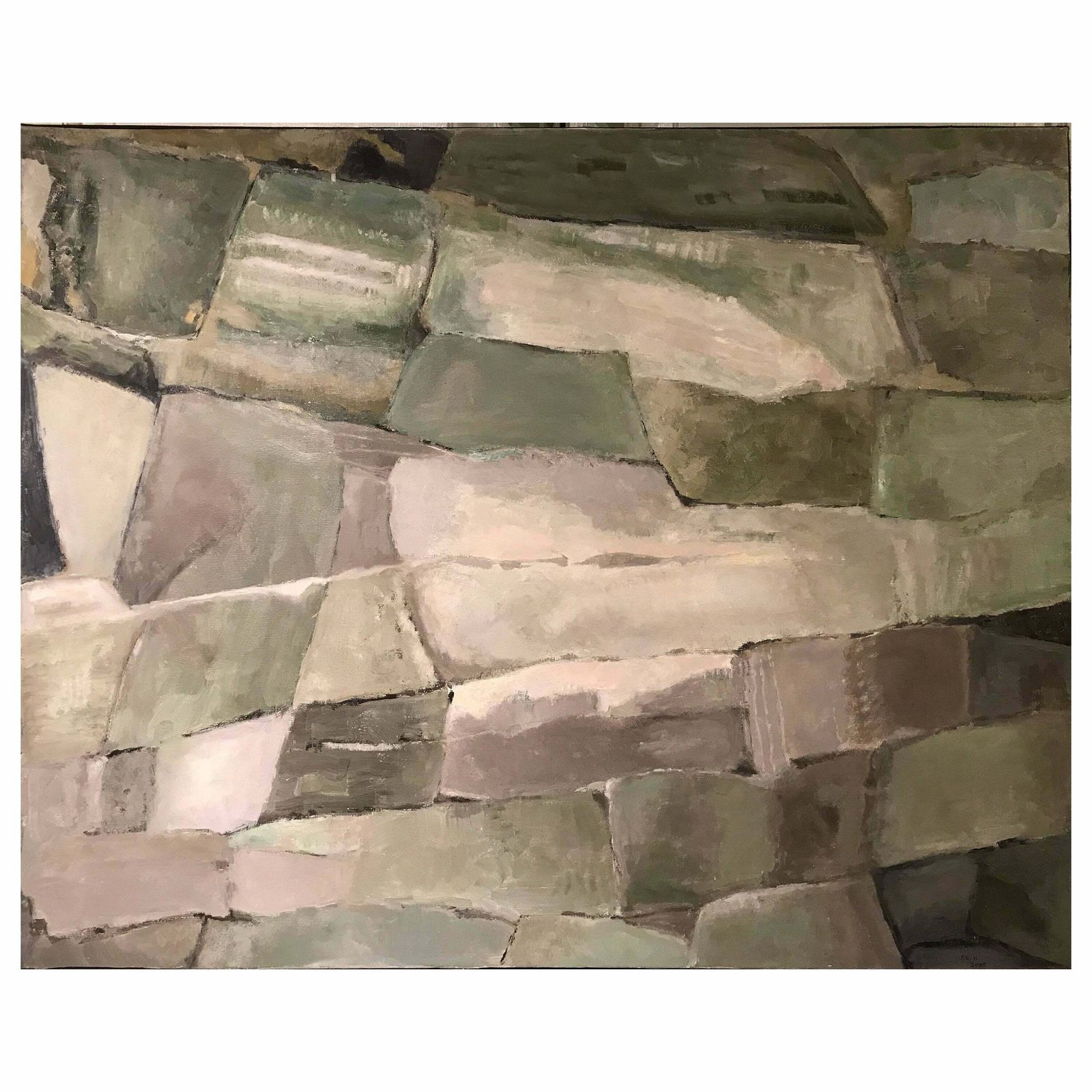 Yvette Dubois Habasquelarge French Abstract Oil Paintingc.2011