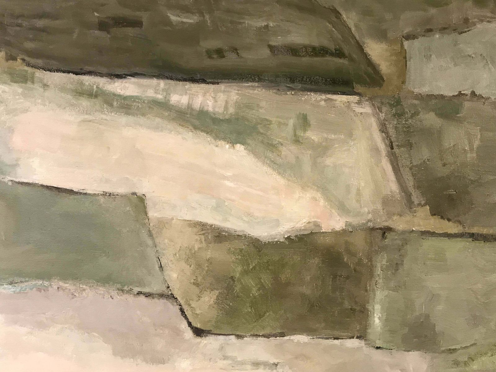 Yvette Dubois Habasquelarge French Abstract Oil Paintingc.2011 photo for sale