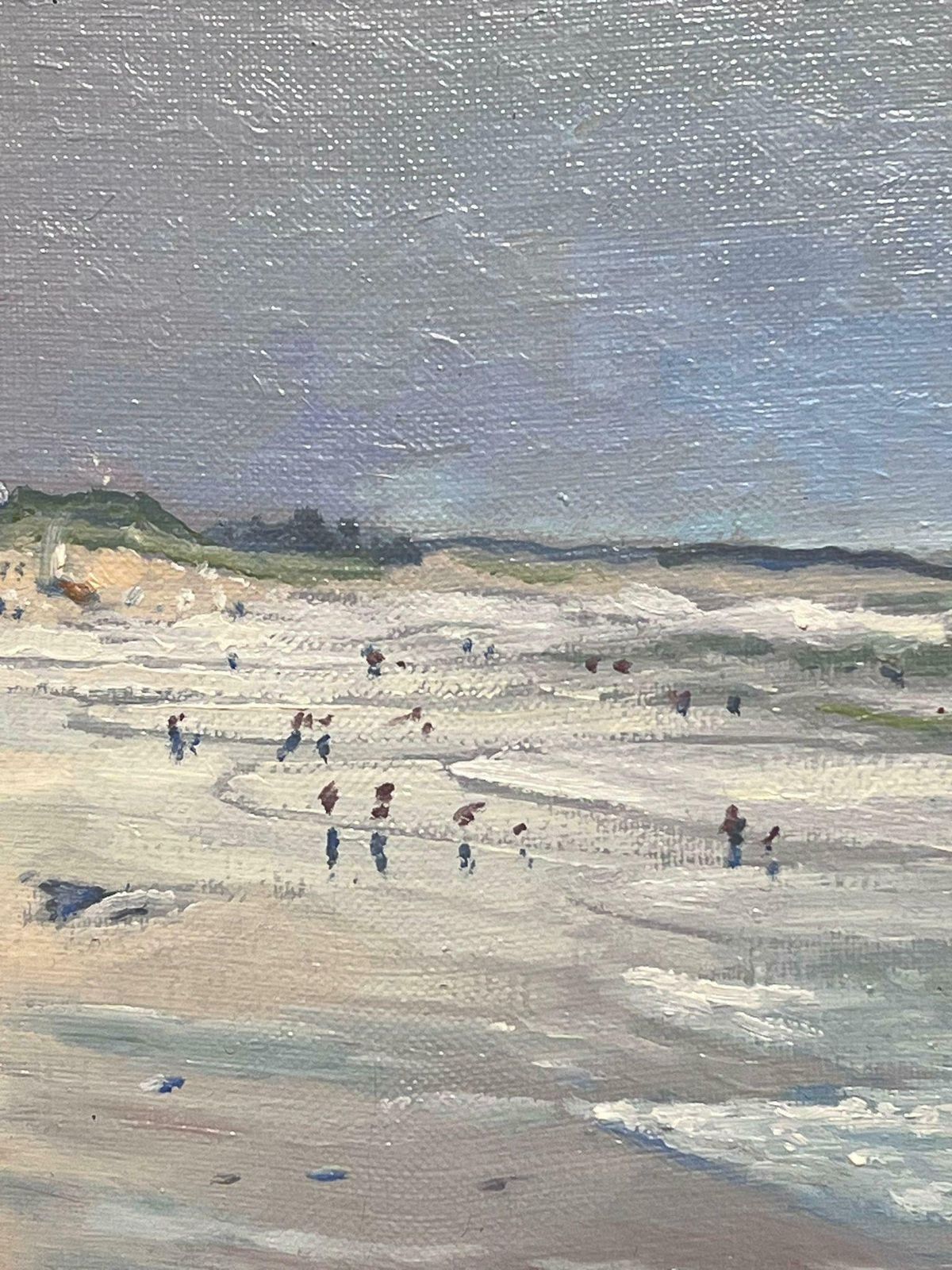 Georges Bordonovecontemporary French Impressionist Oil Figures Enjoying Day On The Beach photo 822.0