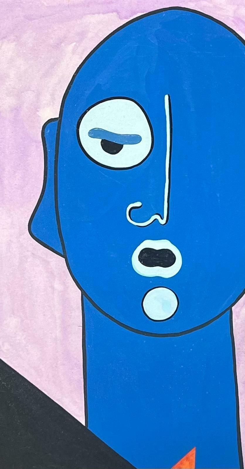 Sally Vaughantwo X Contemporary British Abstract Original Paintings Head Portrait Figures1990 photo 610.0