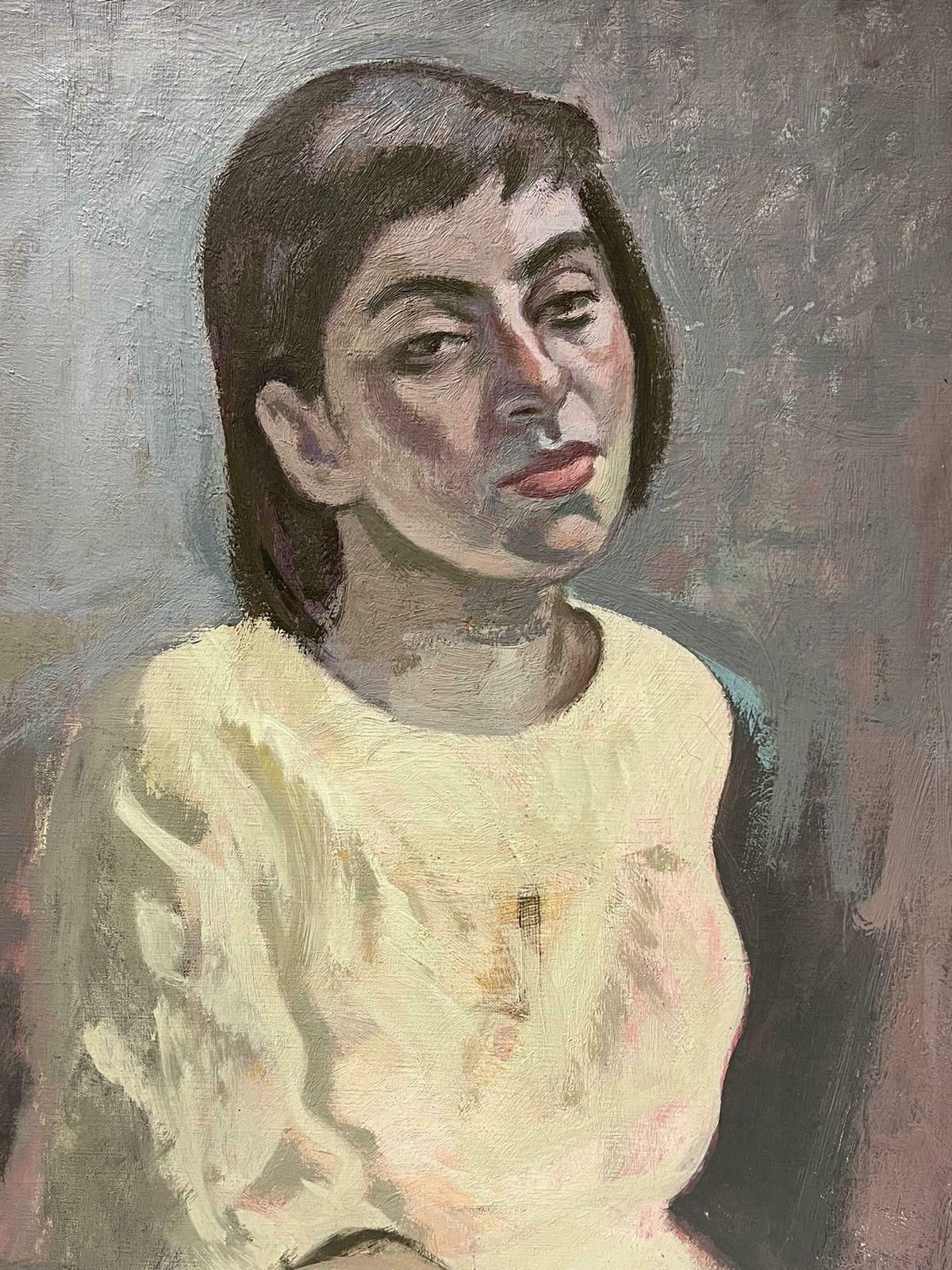 Jacob Markiellarge 20th Century French Portrait Of Lady Oil Painting On Canvas photo 975.0