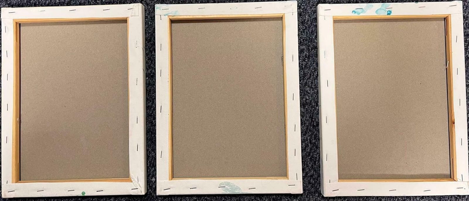 Minty Ramseygreen Abstract Acrylic Painting Contemporary British Spring Symphony Triptych2024 photo Art