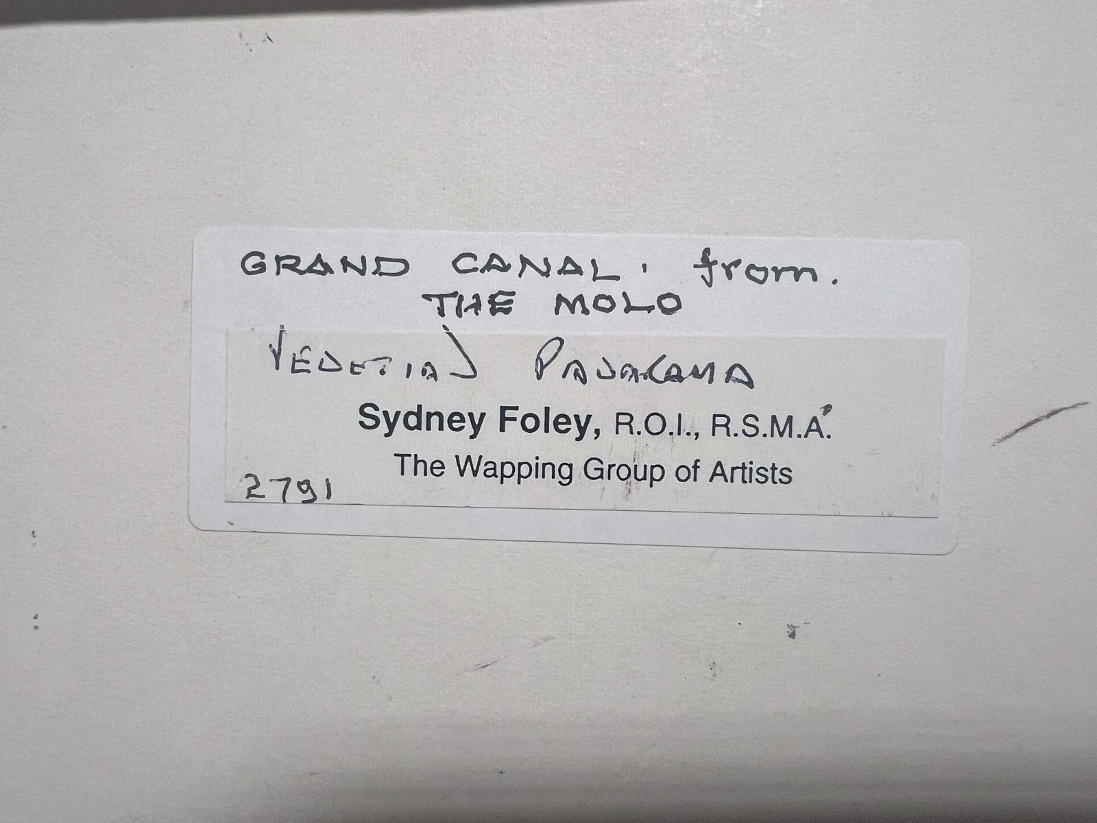 photo furniture Sydney Foleythe Grand Canal Venice British Signed Impressionist Oil Painting Listed Artist
