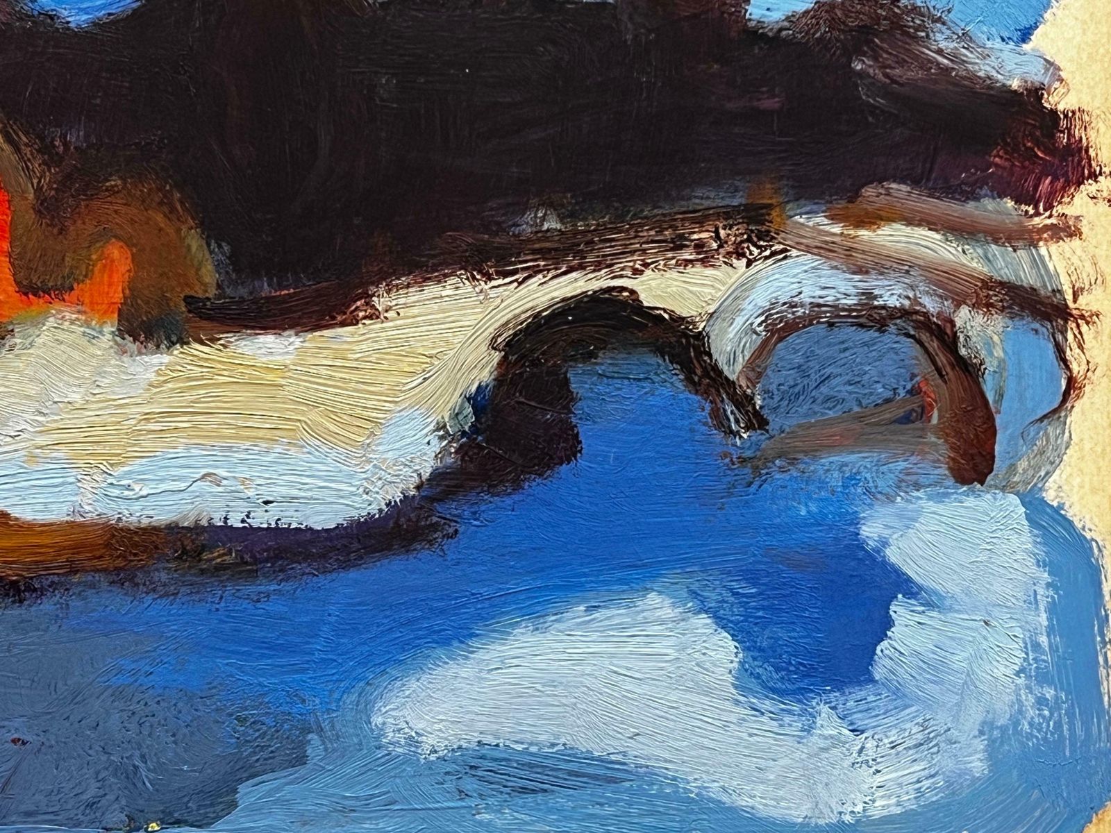 Elisabeth Hahn20th Century German Modernist Oil Painting   Abstract Landscape20th Century photo Art