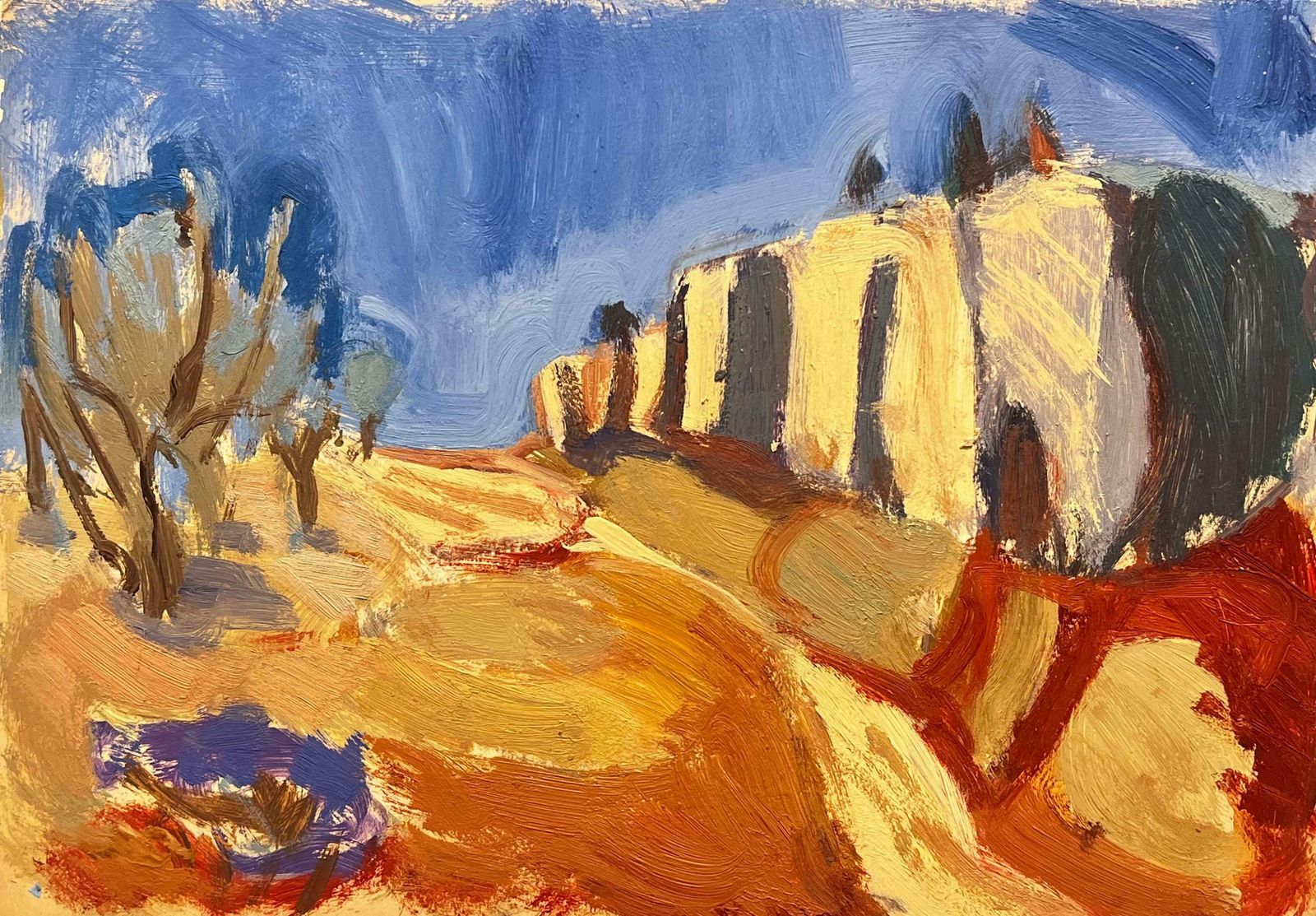 Elisabeth Hahn20th Century German Modernist Oil Painting   Landscape20th Century