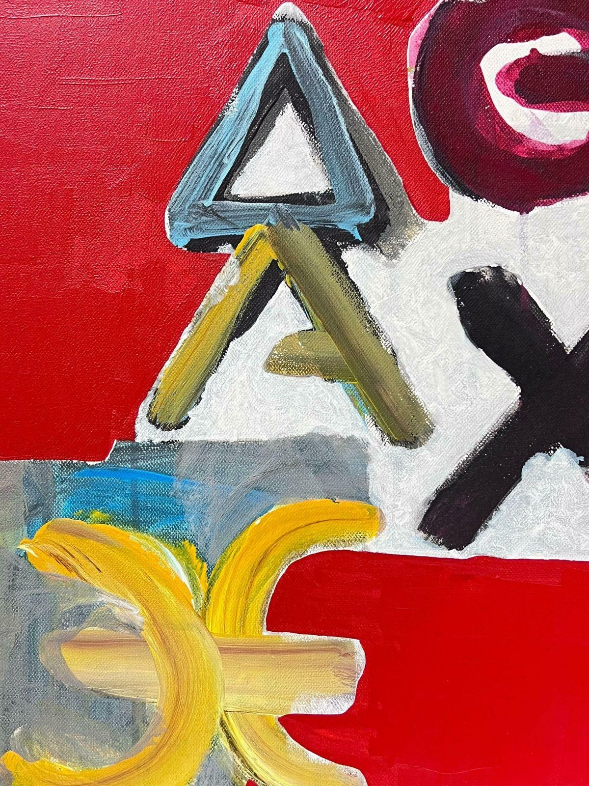Jacques Coulais (1955 2011)french Expressionist Abstract Original Painting Artists Studio Provenancemid 20th Century photo for sale