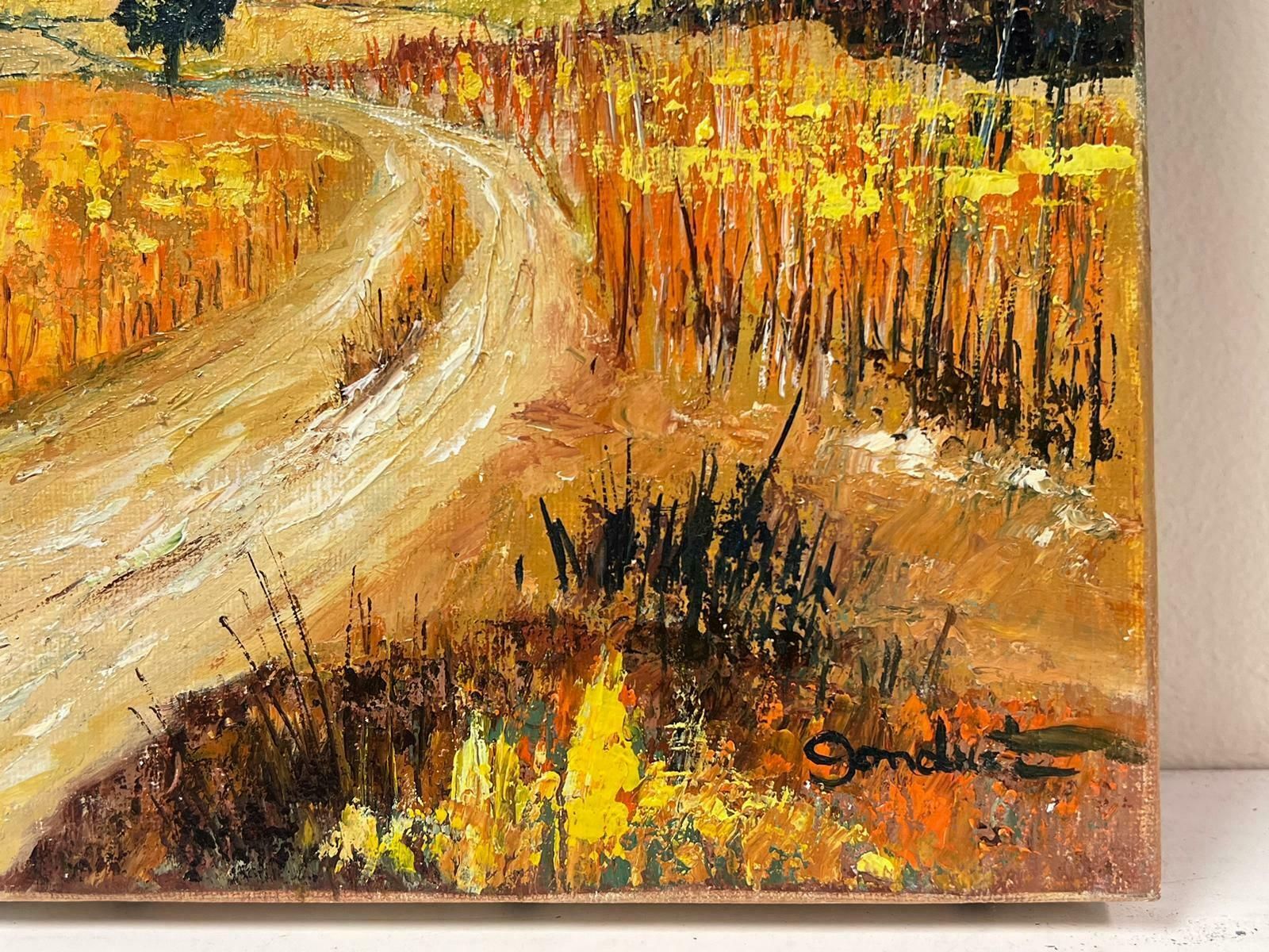 Lucien Gondretfrench Modernist 20th Century Oil Painting Sun Scorched Corsica Landscape photo 1026.0