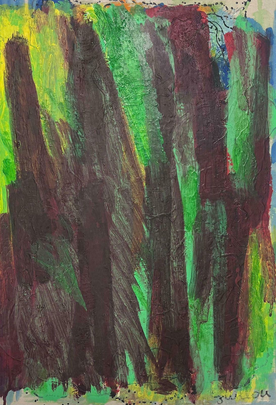 Andre Guilloufrench Expressionist Abstract 20th Century Oil Painting Blaze Of Colors