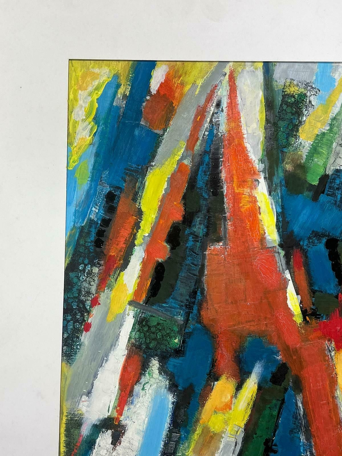 Andre Guilloufrench Expressionist Abstract 20th Century Oil Painting Blaze Of Colors photo for sale