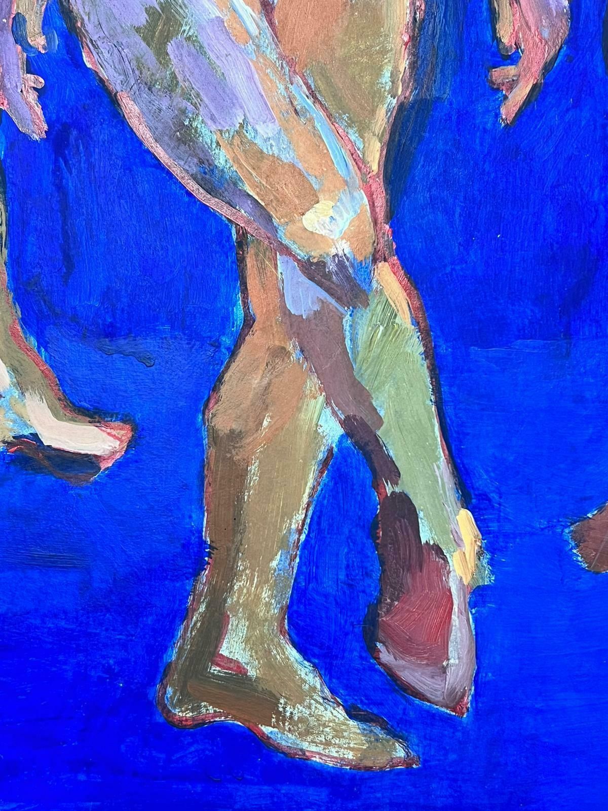 Helen Greenfieldthree Nude Ladies Large British Modernist Contemporary Oil Painting photo vintage