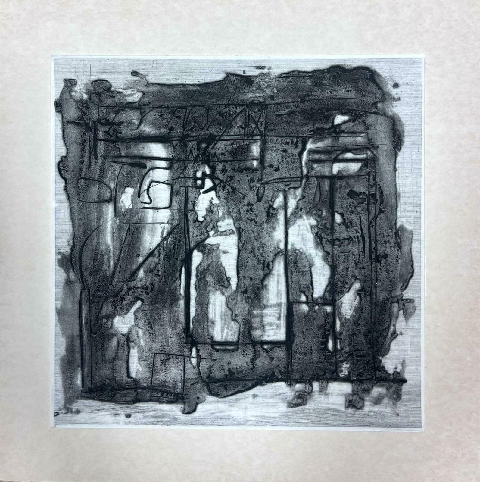 Jacques Coulais (1955 2011)french Expressionist Abstract Original Black And White Paintingmid 20th Century photo furniture