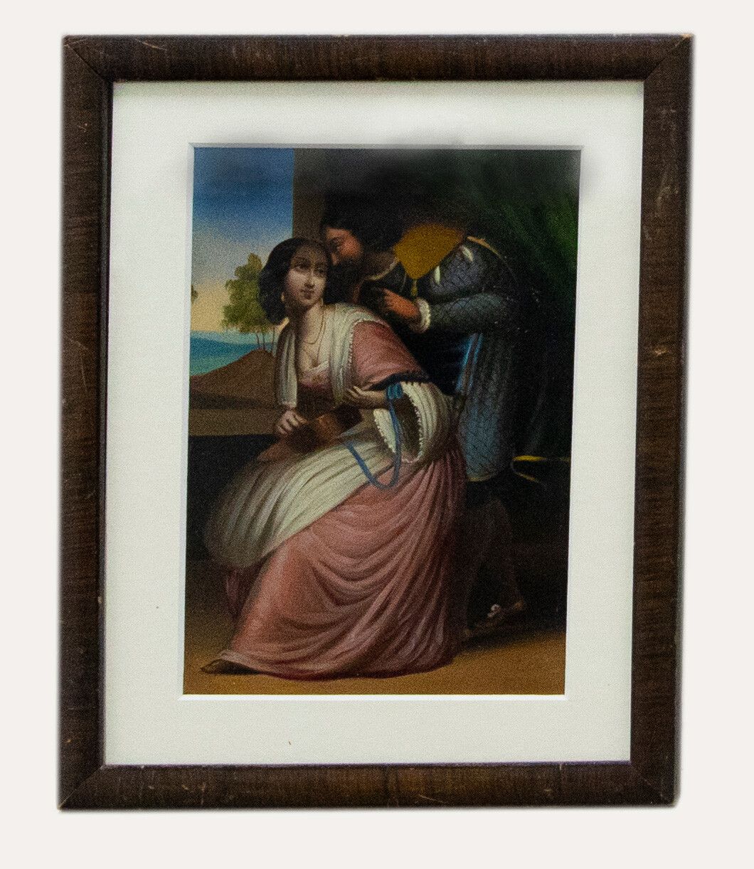 Spanish School 19th Century Oil A Musical Romance