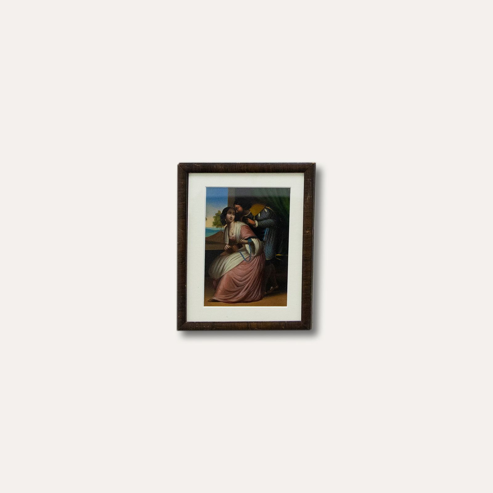 Spanish School 19th Century Oil A Musical Romance photo for sale