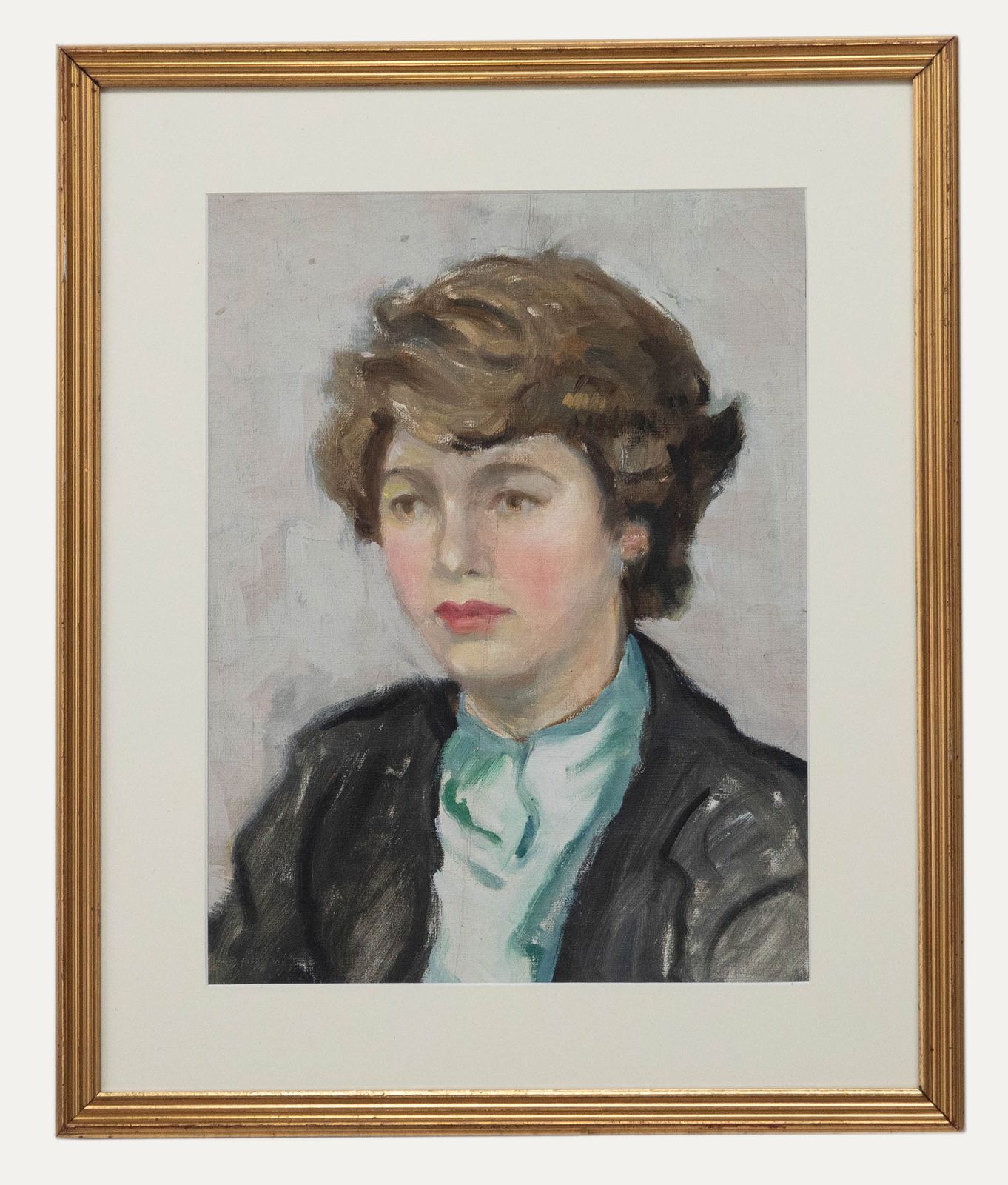 Attrib. Philip Naviasky (1894 1983) Framed Mid 20th Century Oil, Portrait