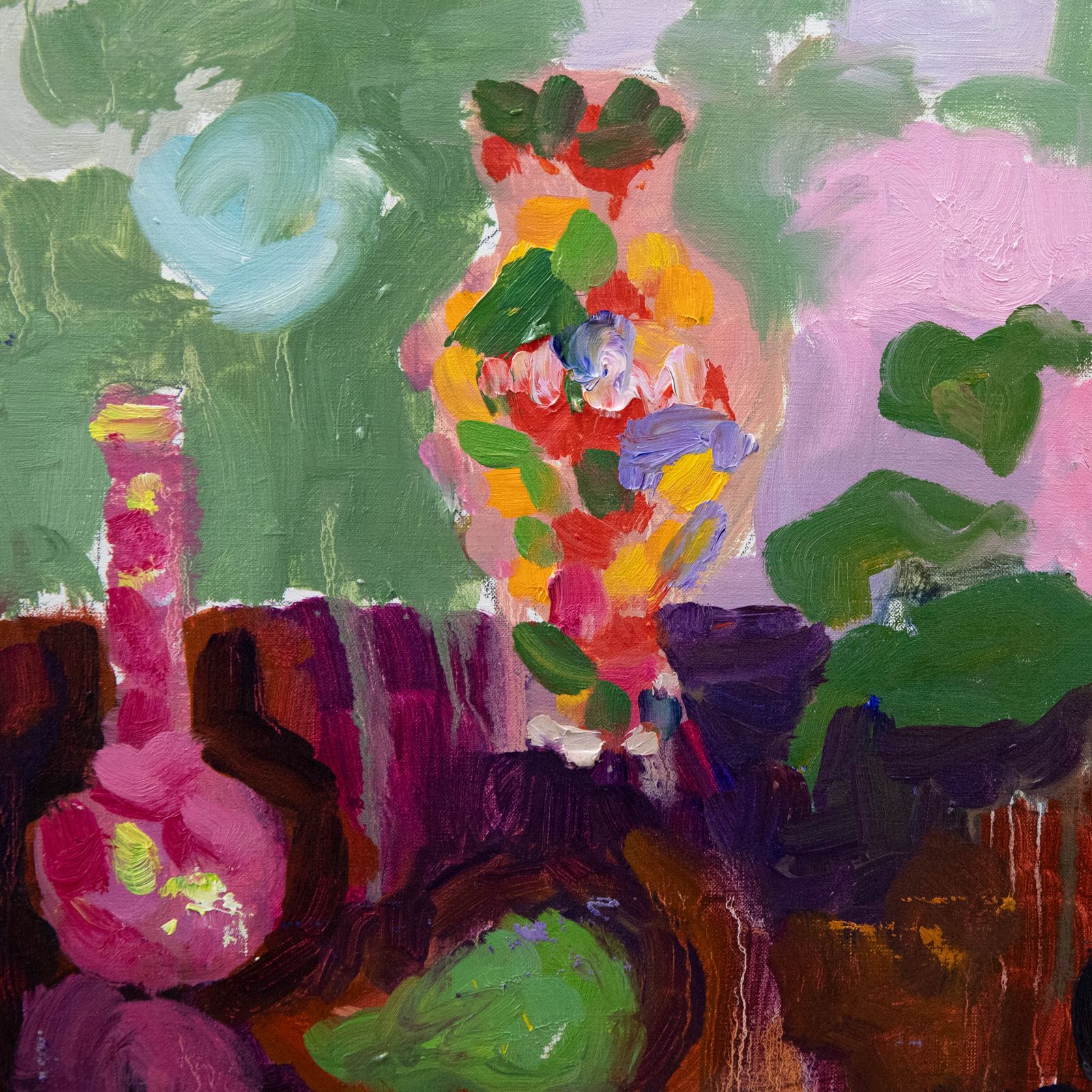 Annelise Firth (B.1961) 2023 Oil, Pink Reflection photo Art