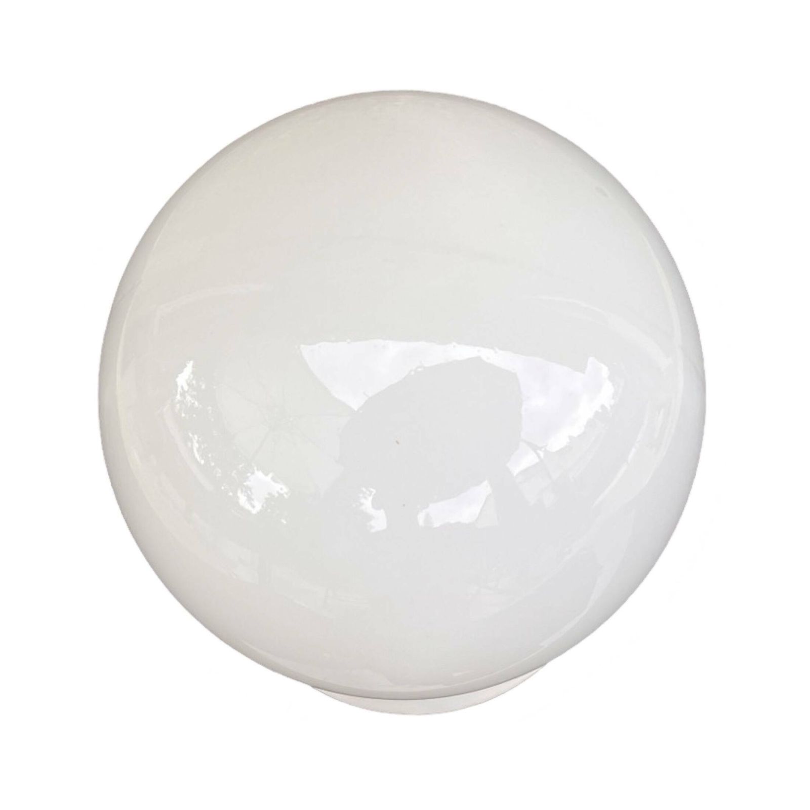 White Spherical Wall Lamp, Elektrosvit Nové Zámky, Czechoslovakia, 1960s. photo vinterior