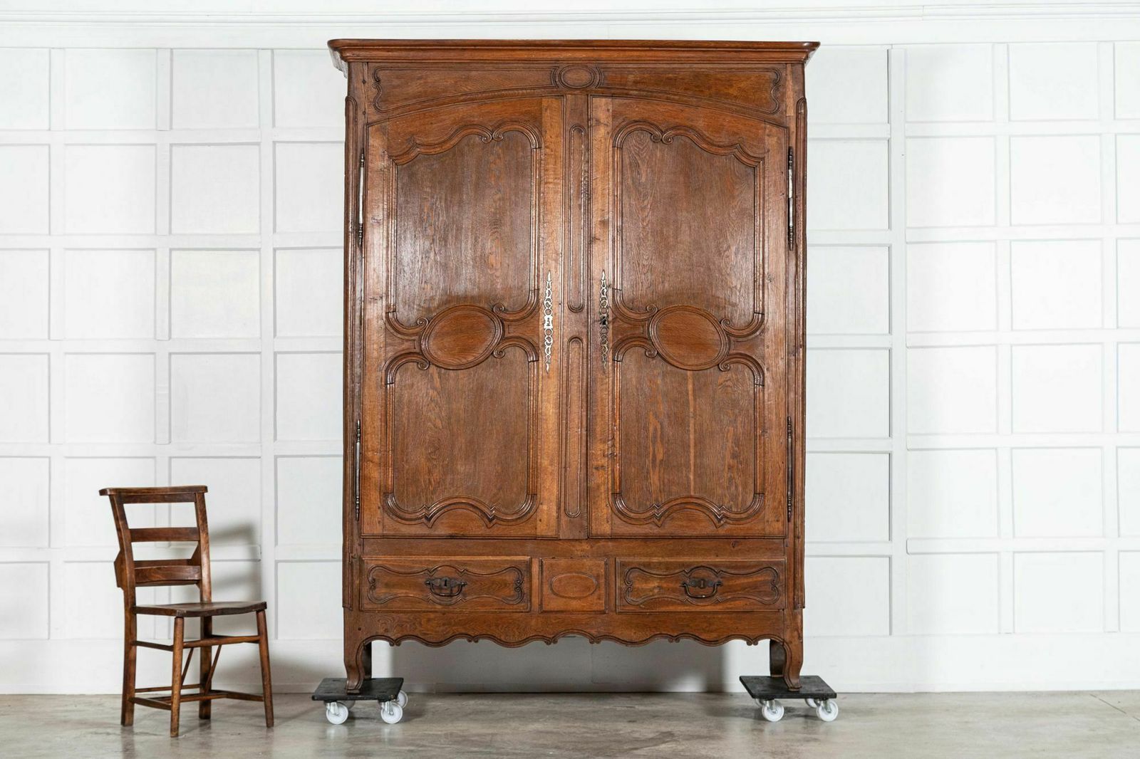 Large 19thc French Oak Armoire photo Furniture
