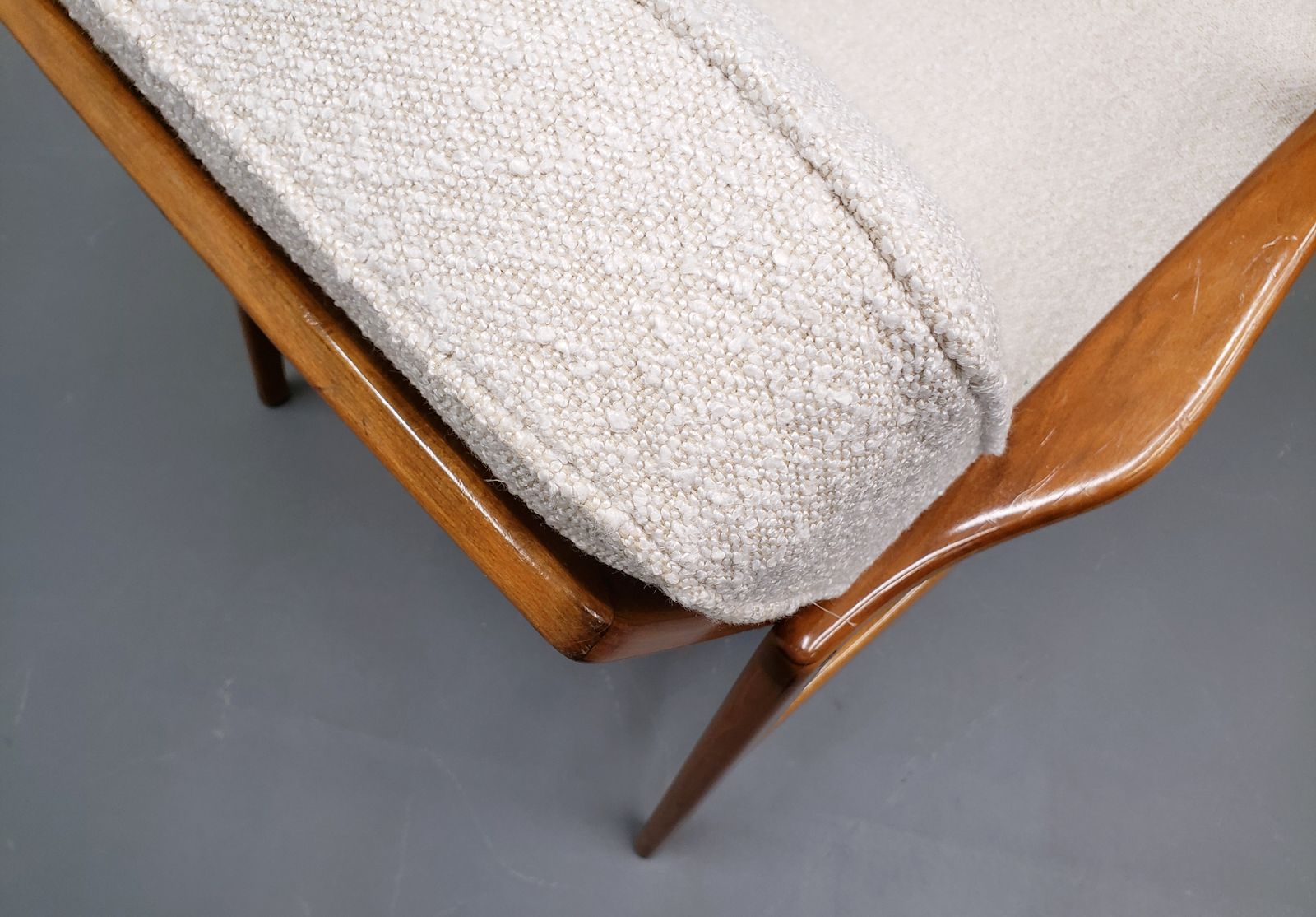 One Left   1950 Hartmut Lohmeyer For Wilkhahn In Premium Ivory Boucle photo 1600.0