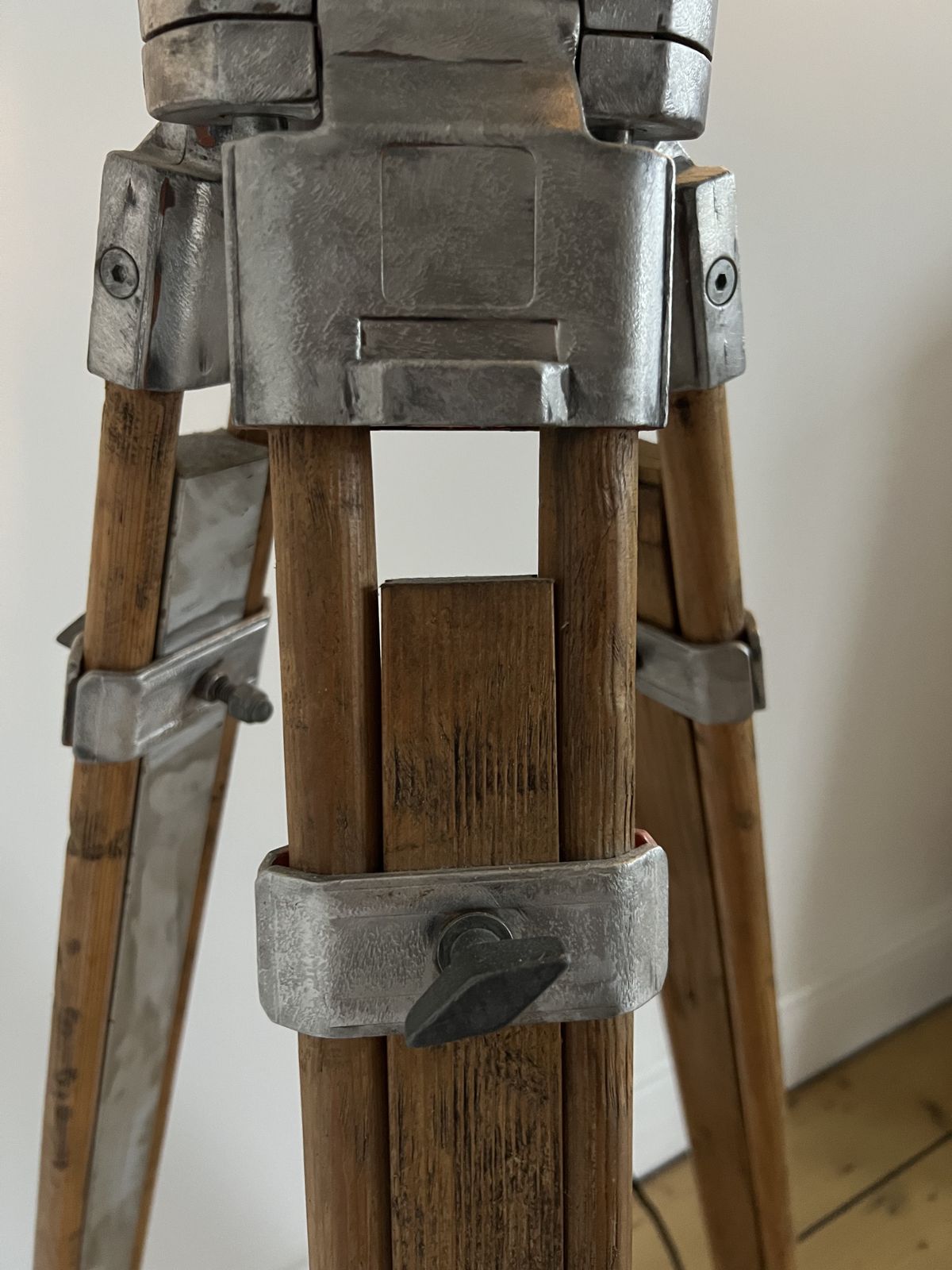 Vintage Movie Theatre Spot Light Tripod Floor Lamp Queens Theatre, Shaftesburyenue, London photo furniture