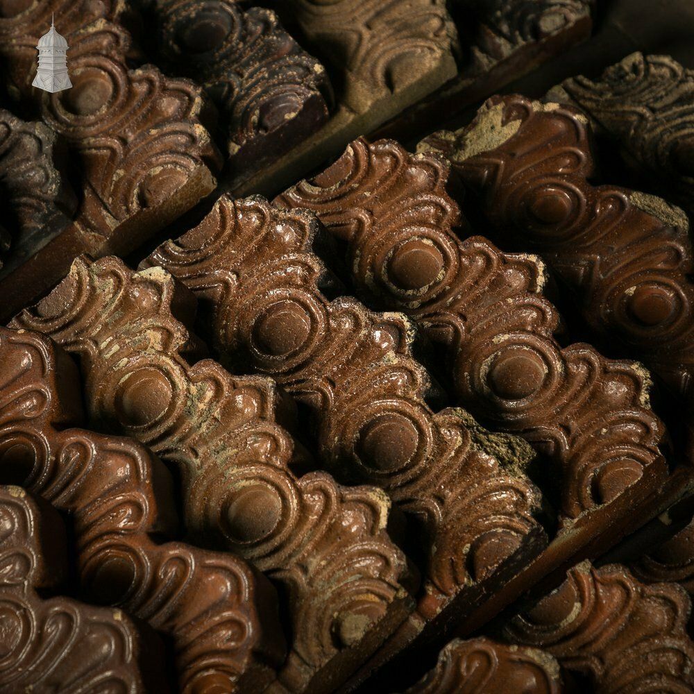 Scalloped Garden Edging, Matched Set Of 29 Salt Glazed Path Edging   A Run Of 8.5m photo buy