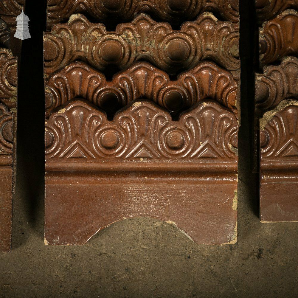 photo for sale Scalloped Garden Edging, Matched Set Of 29 Salt Glazed Path Edging   A Run Of 8.5m