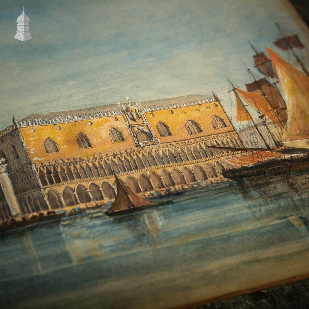 photo buy Venetian Watercolour Paintings, Set Of 4