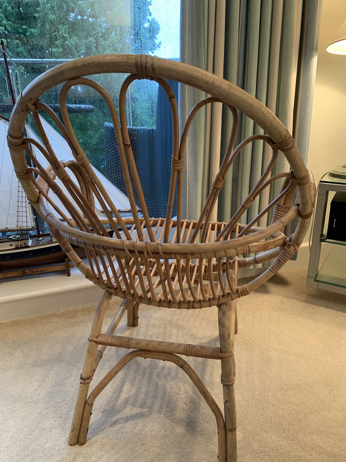 Original 60’s Bentwood Cane Chair photo furniture