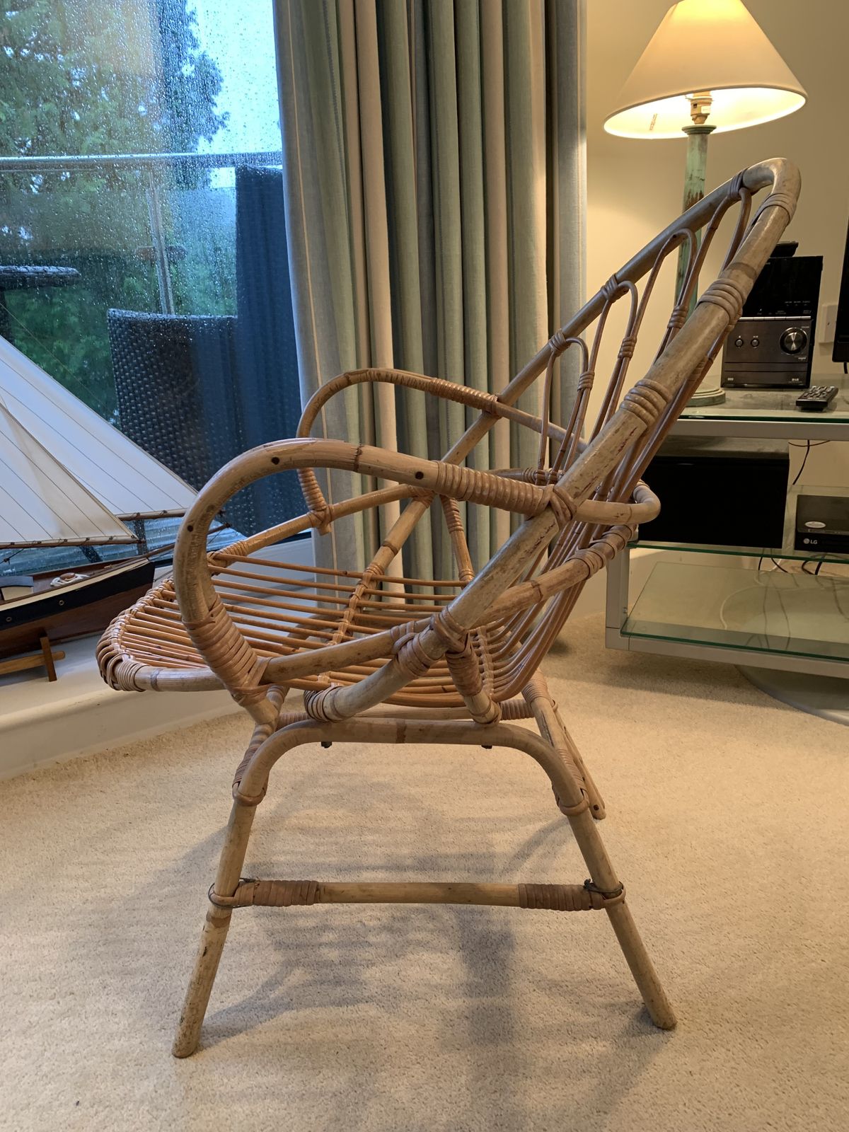Original 60’s Bentwood Cane Chair photo 125.0