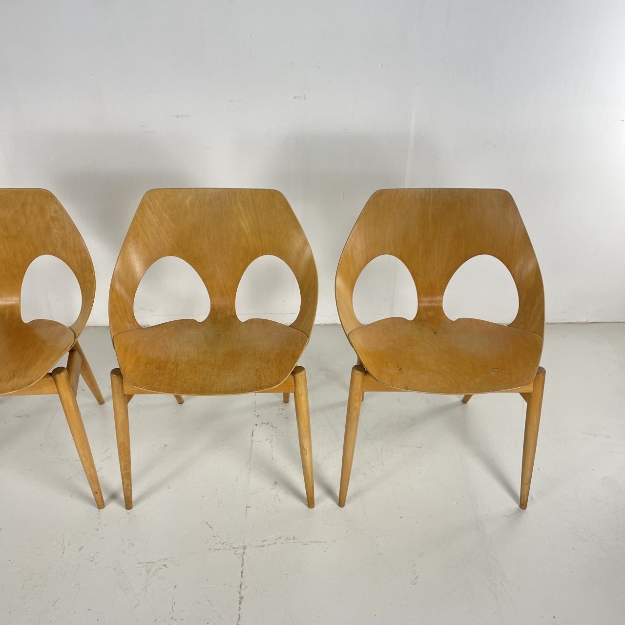 Set Of 4 1950s Carl Jacobs Kandya Jason Chairs photo for sale